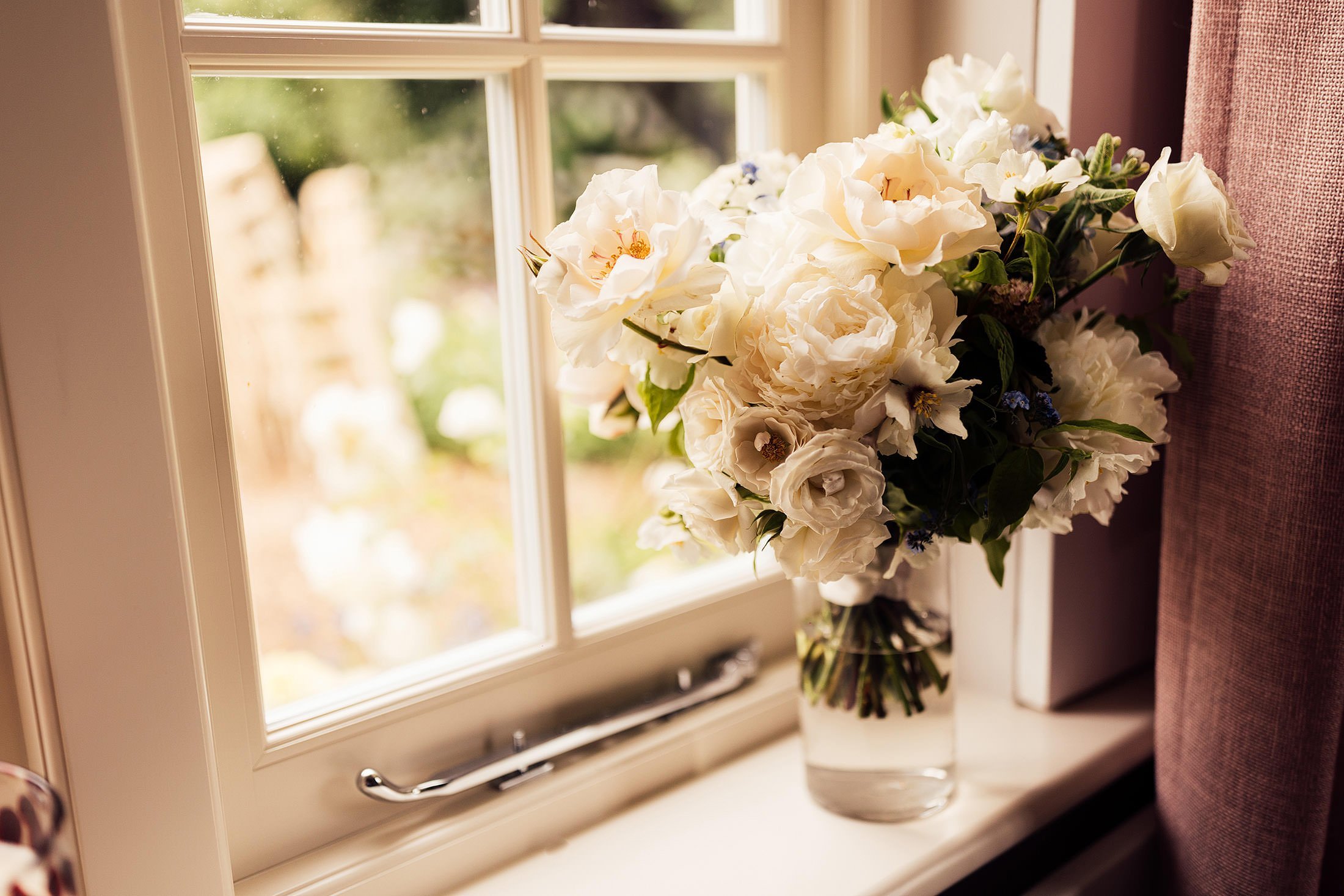 bridal bouquet with white florals