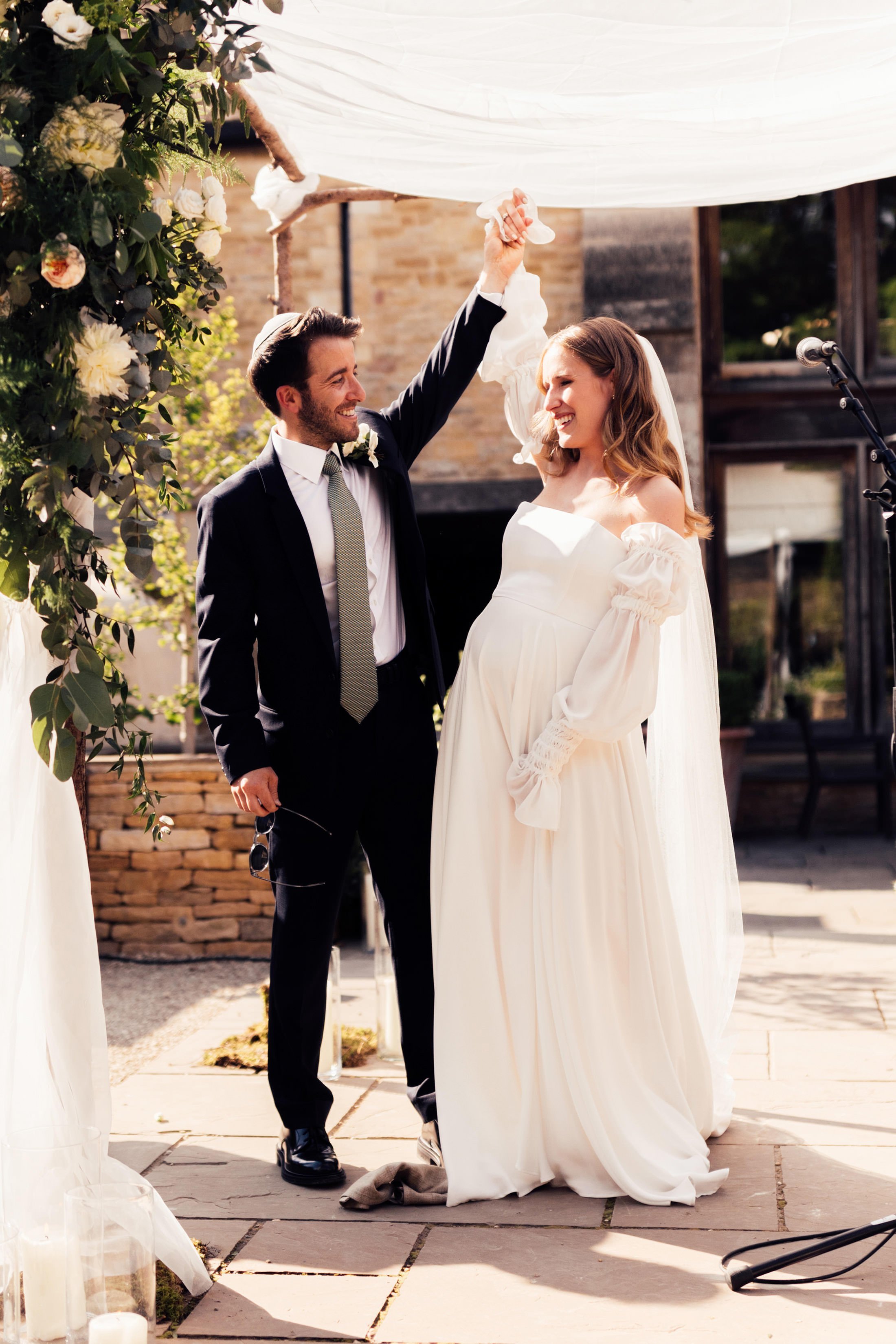 outdoor ceremony at Calcot Manor