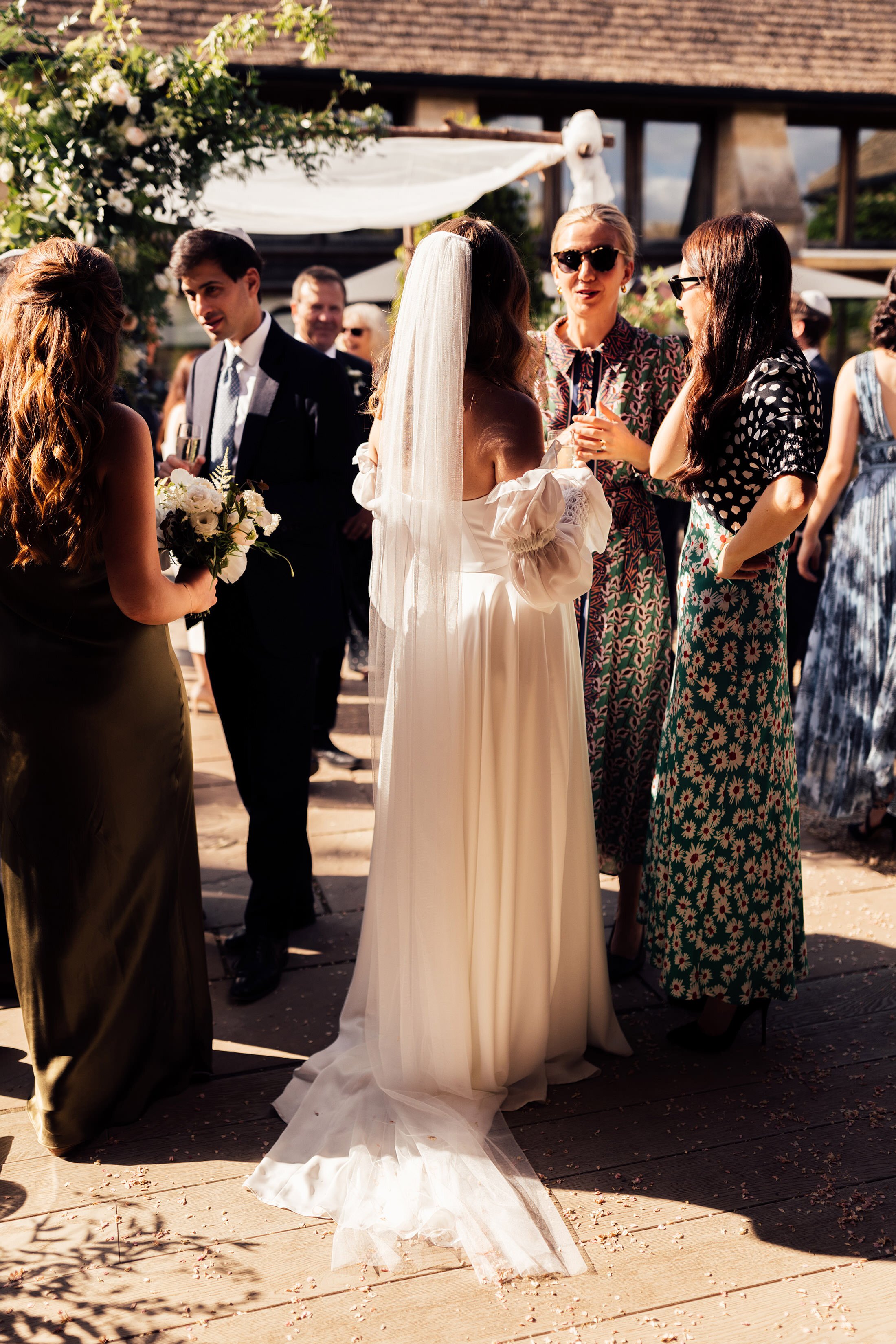 bride in Jessica Bennett bespoke dress