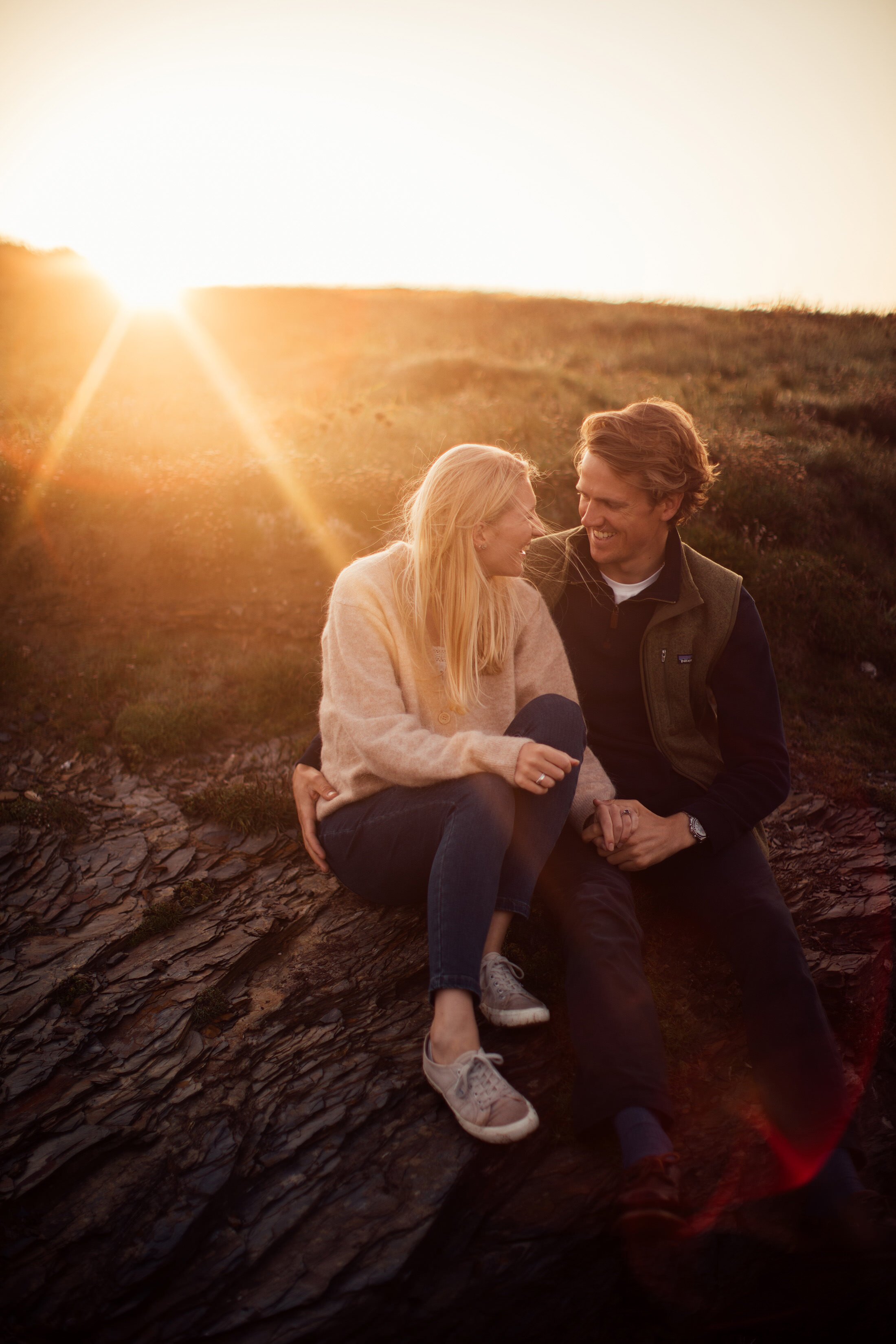 sunset Cornell engagement shoot