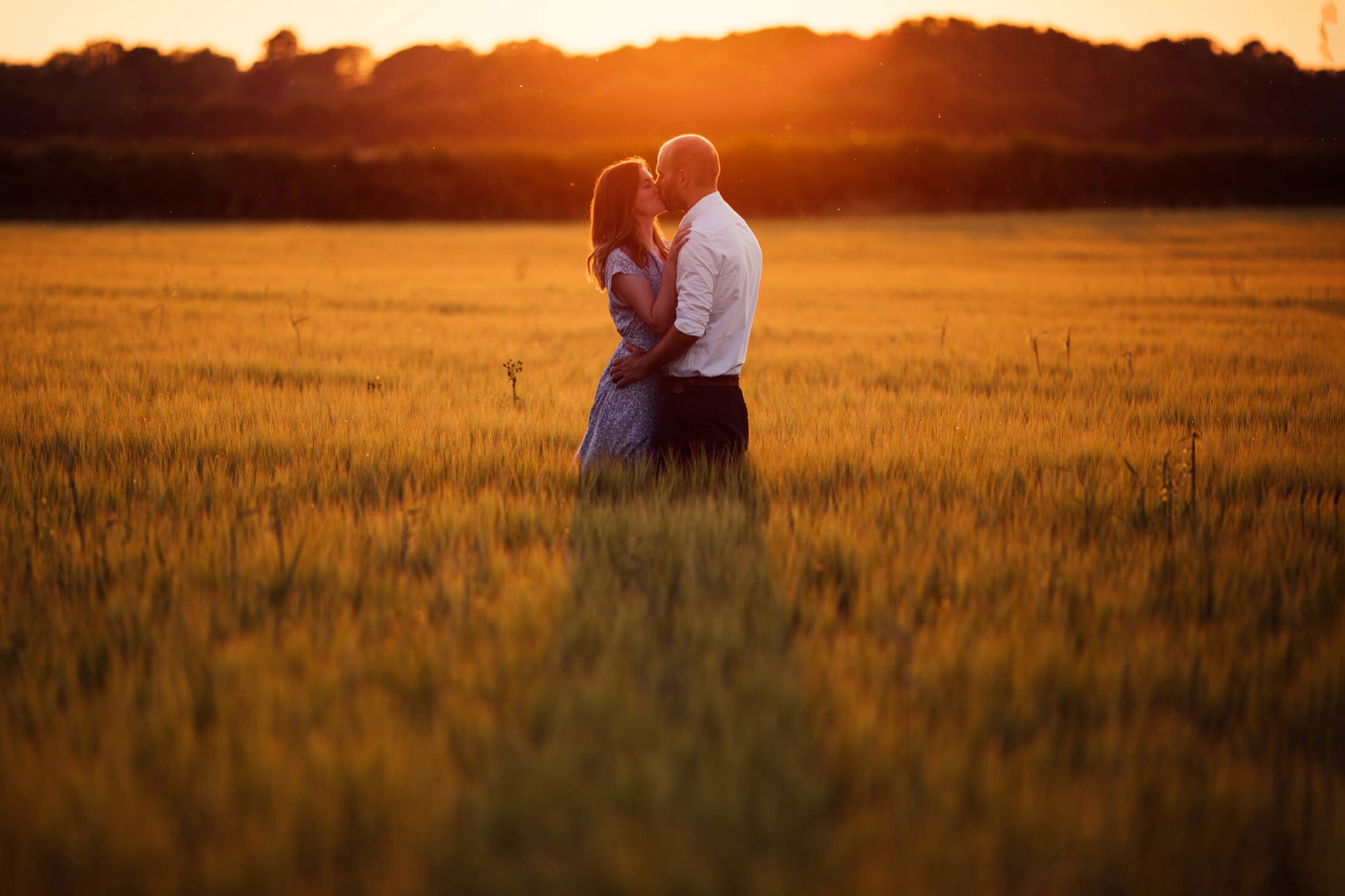 cotswolds sunset engagement photography