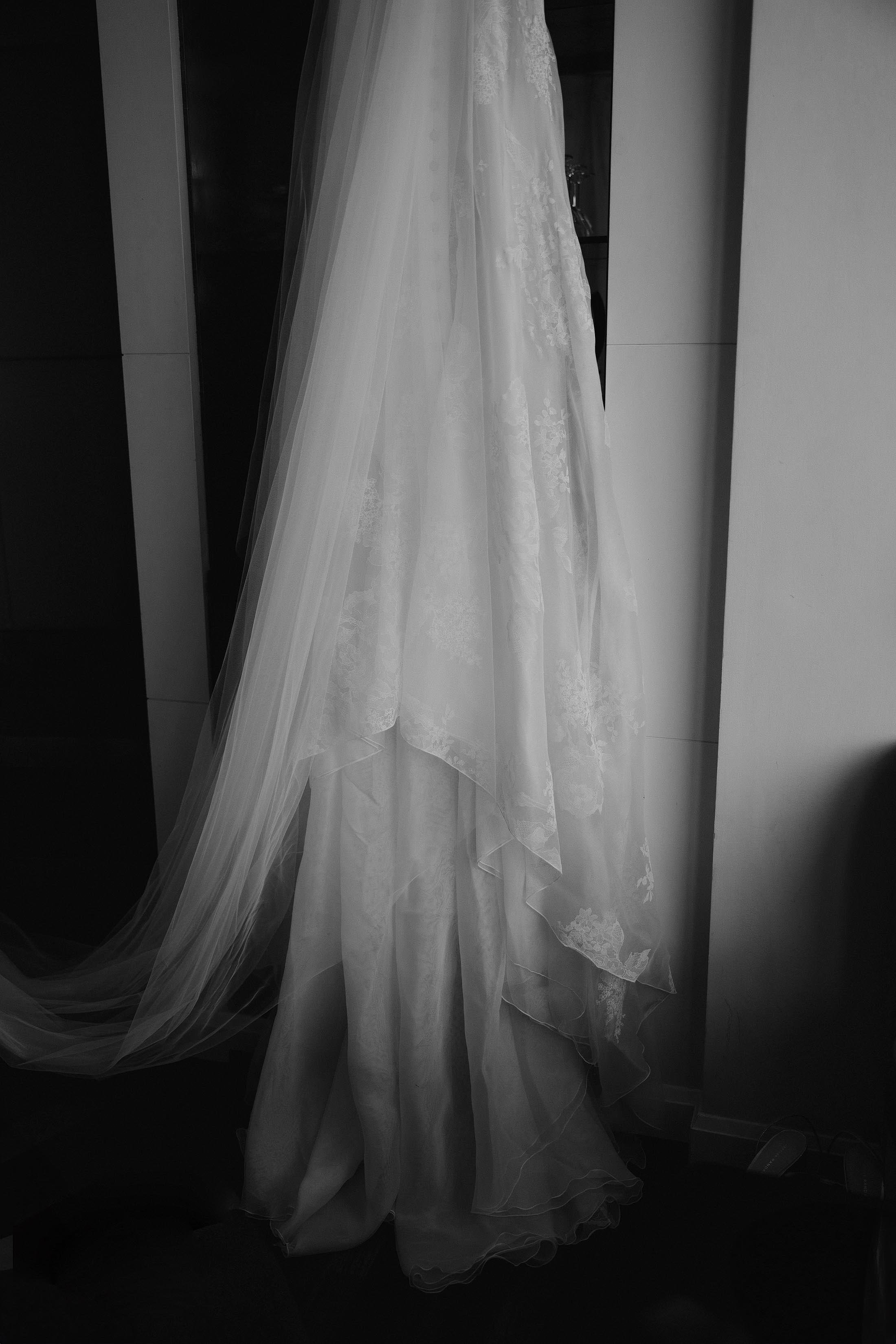 J Andreatta dress and veil