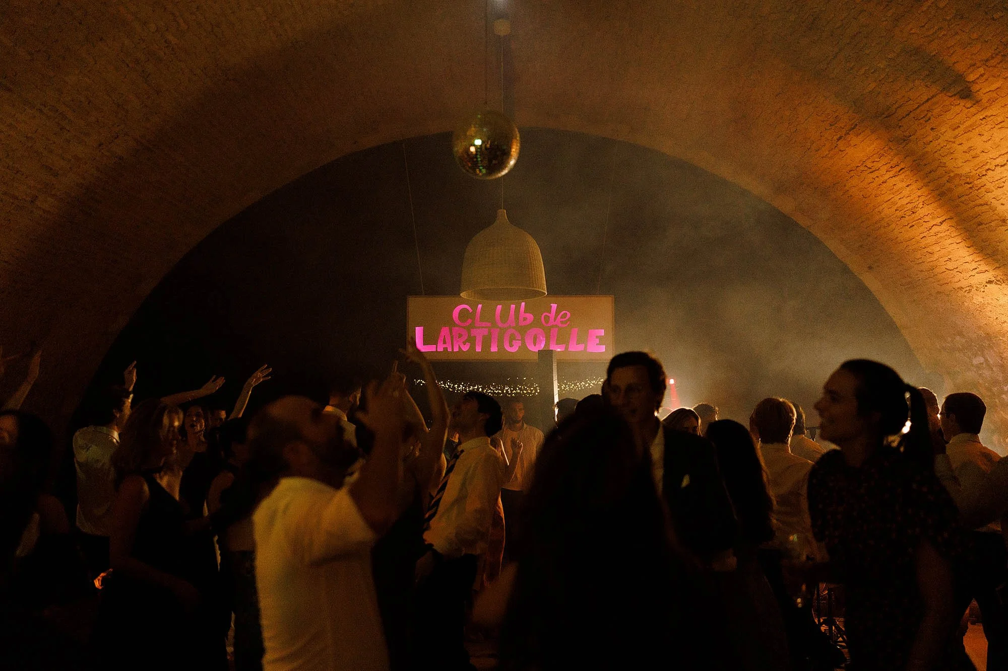 chateau de lartigolle france underground dancefloor