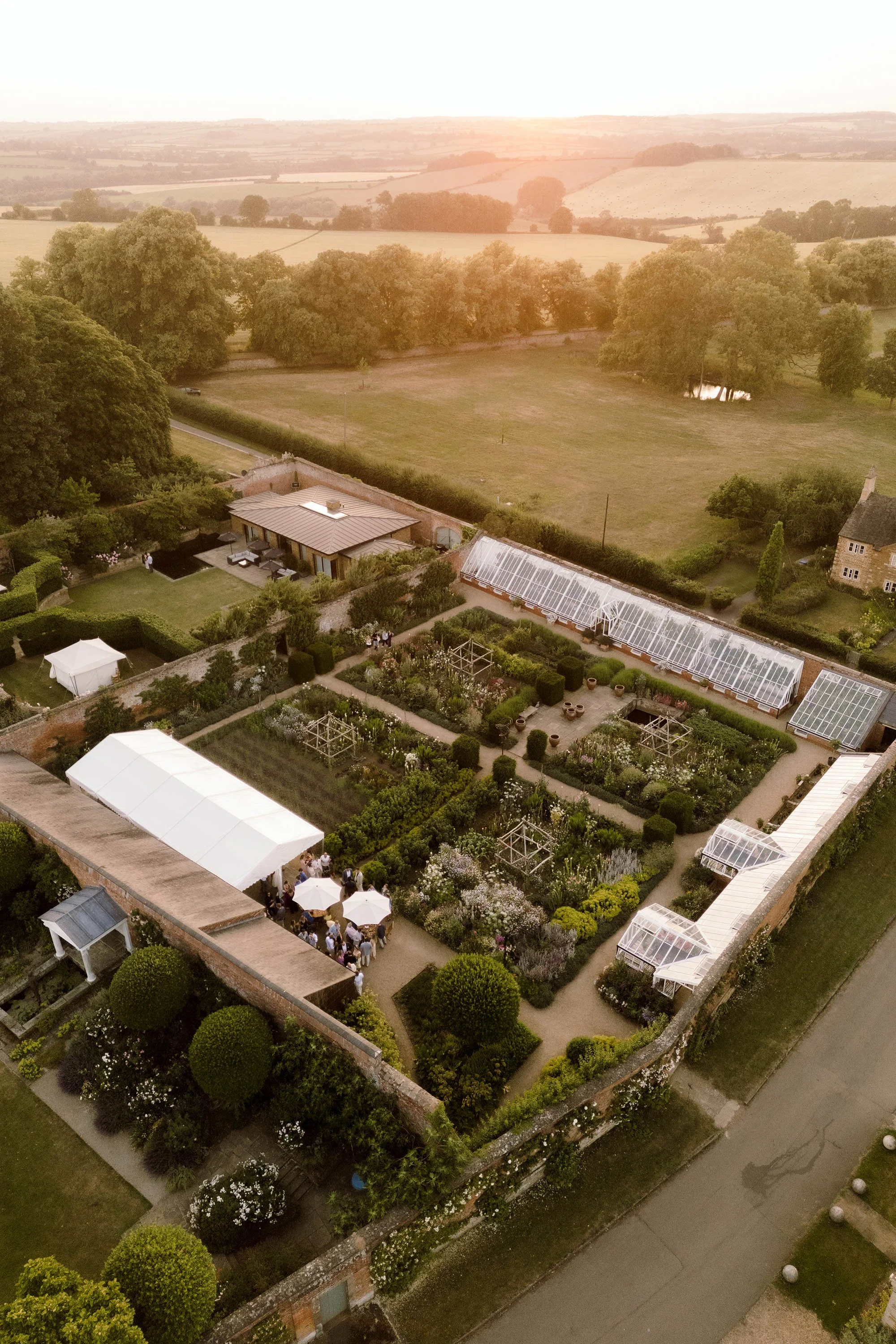 nevill holt estate italian garden pre-wedding event