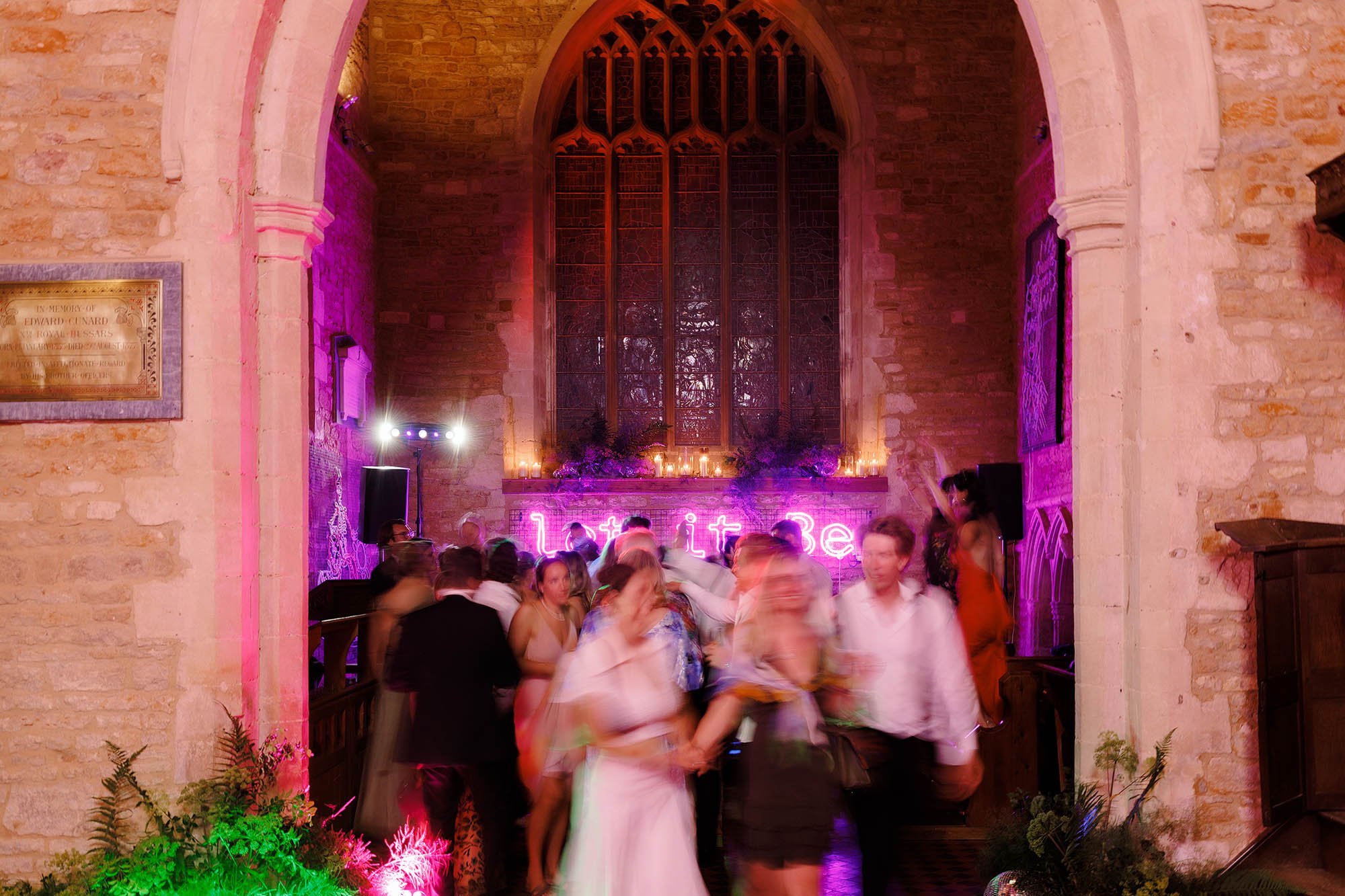 old abandoned church dancefloor venue at nevill holt