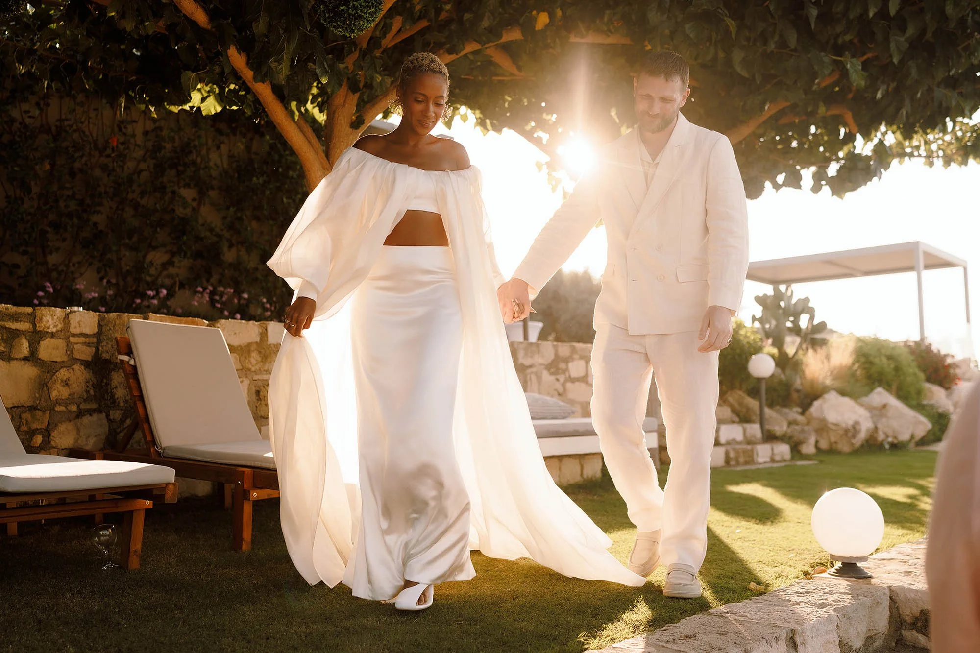 Yasmin &amp; George, Olive Nest Villa Wedding, Chania Greece
