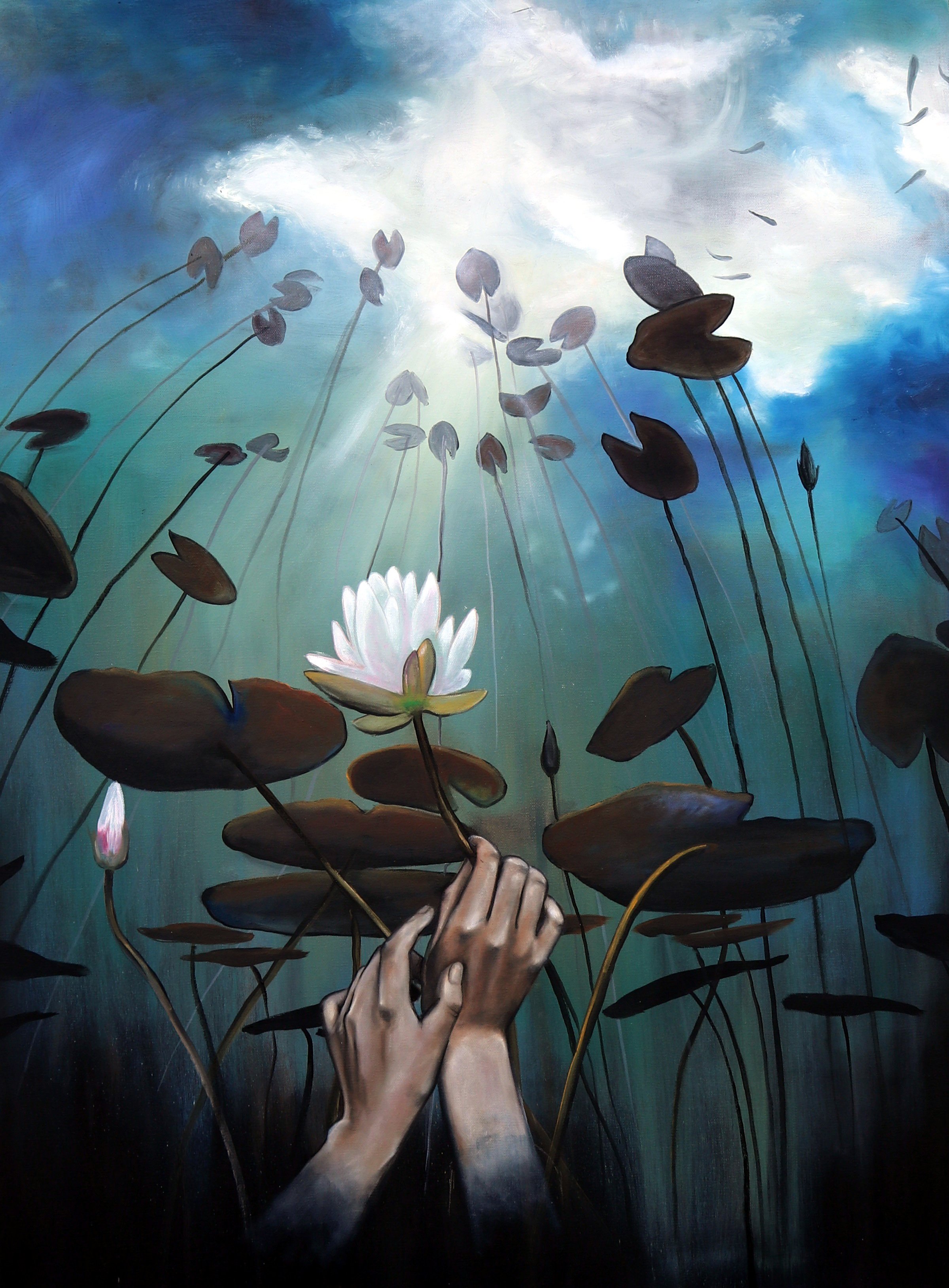 "From the Depths" Oil on canvas 36"x40"