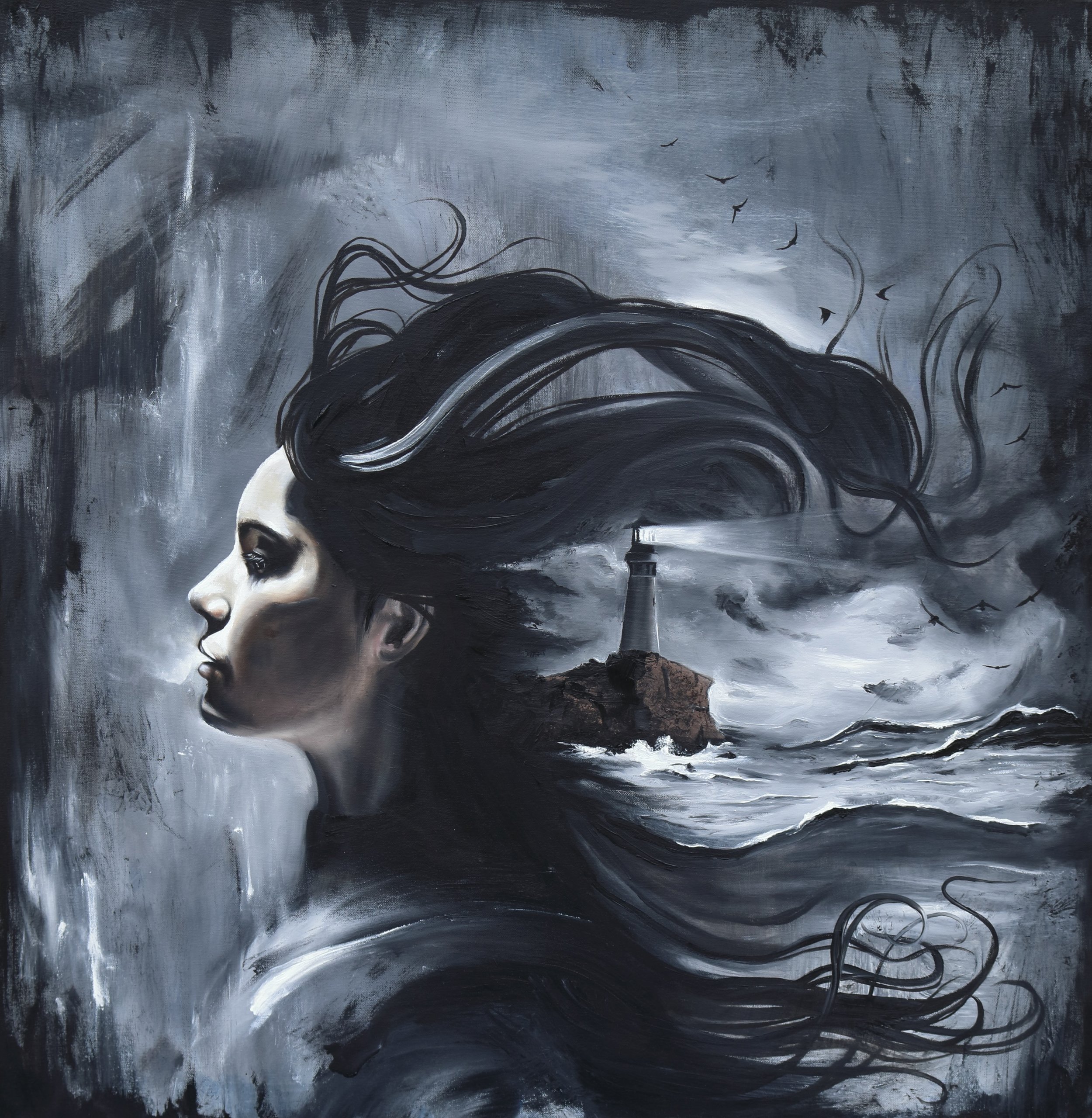 "The Searcher" Oil on canvas 24"x36"