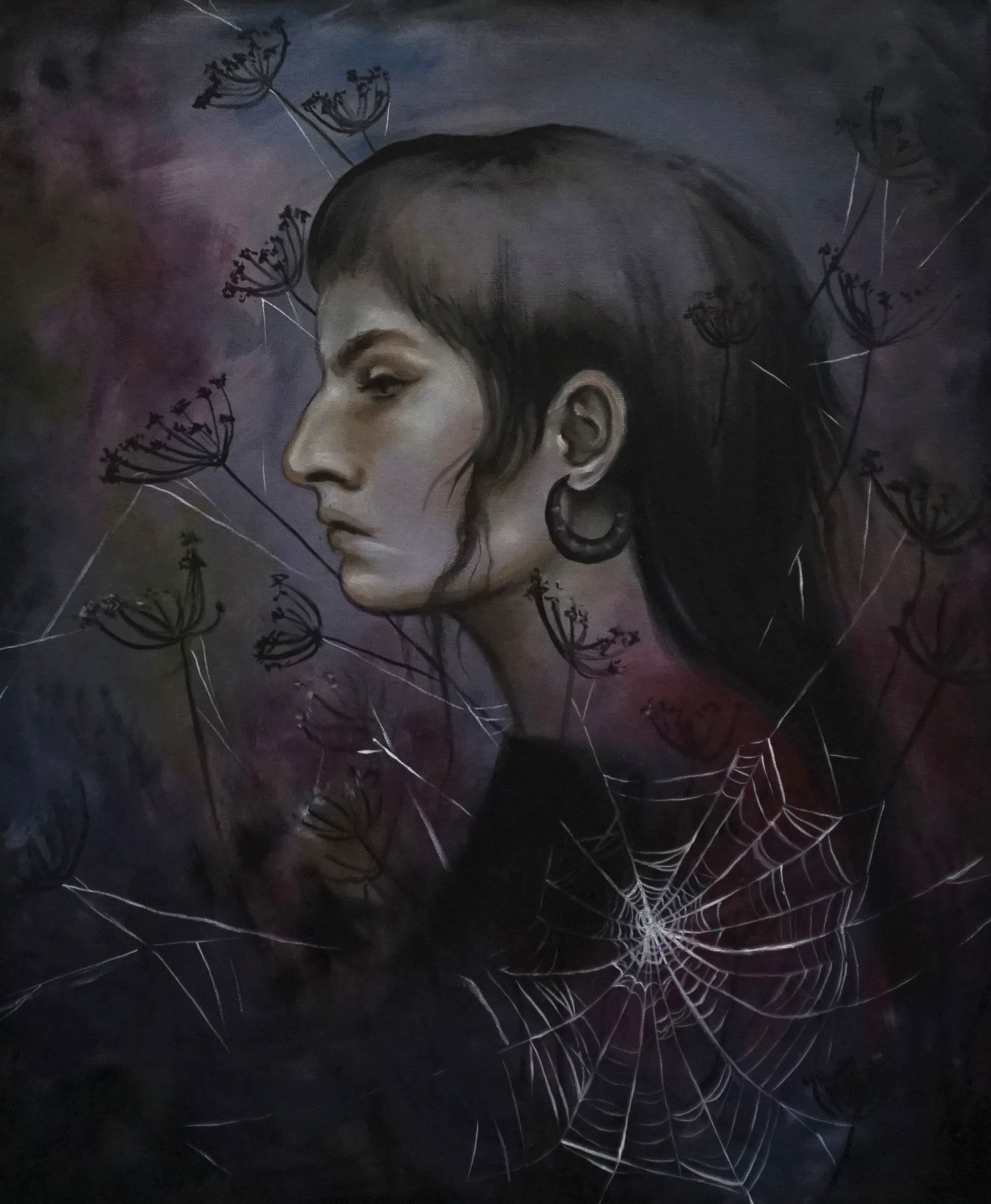 "Inner Web" Oil on canvas 16"x24"