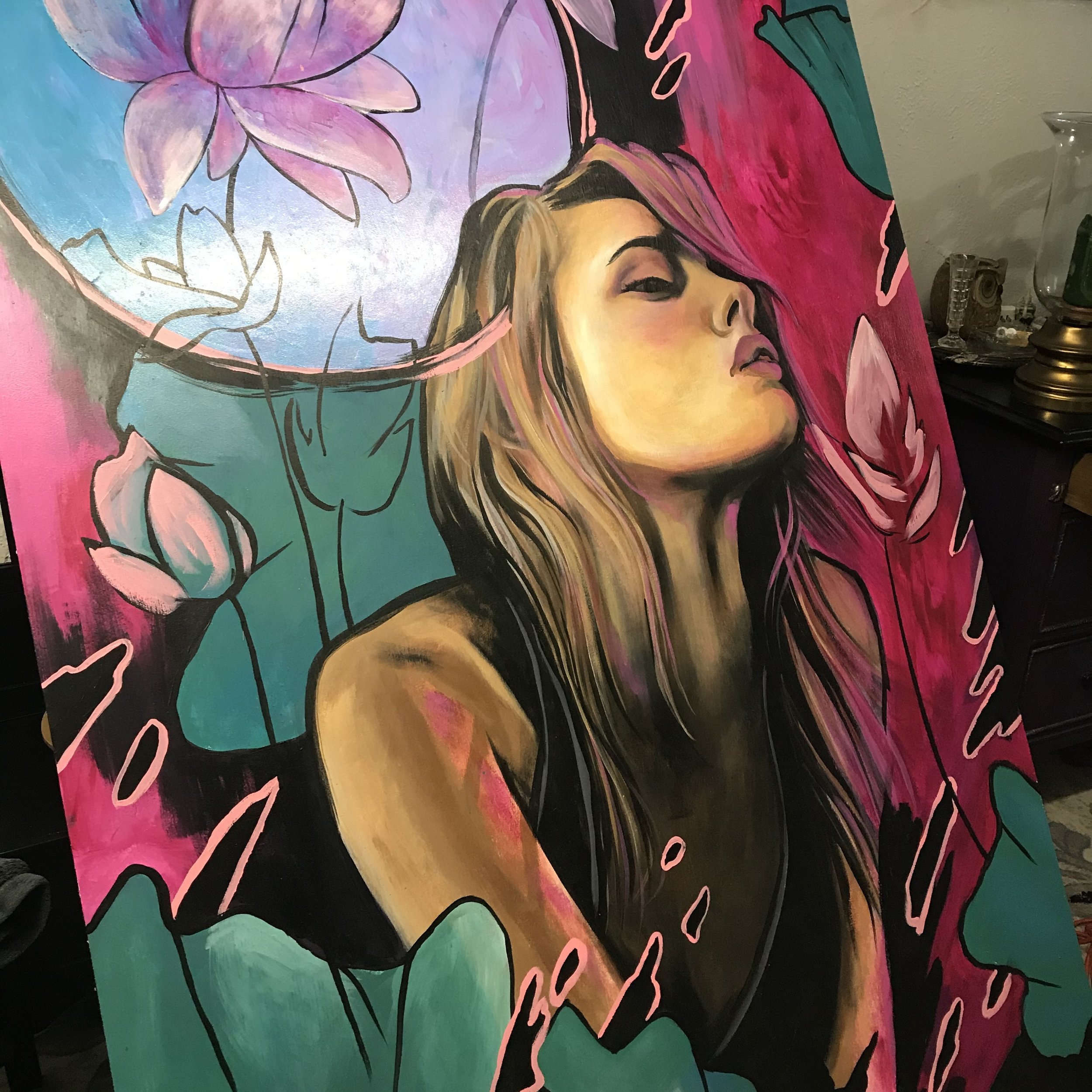 Mural for Belmar arts Acrylic on Wood