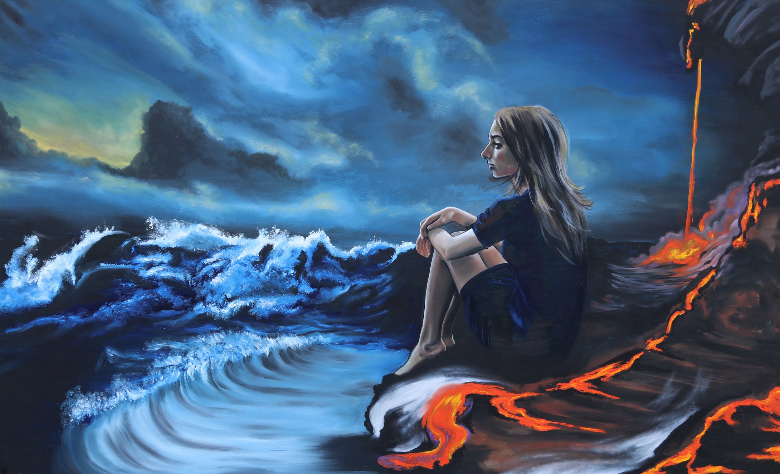 "Impervious Calm" Oil on Wood 36"x40"