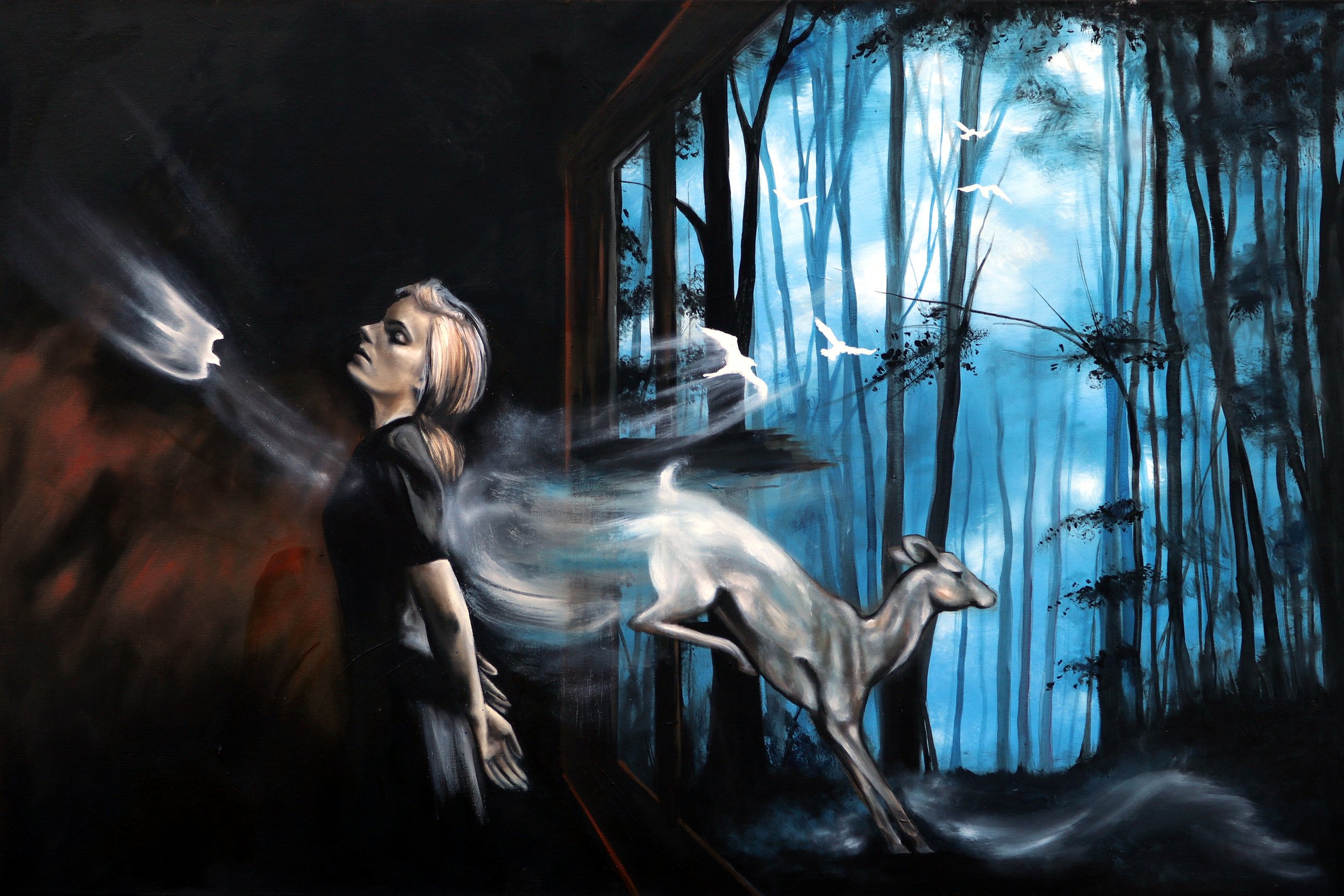 "Aura of Longing" Oil on Canvas 24"x36"