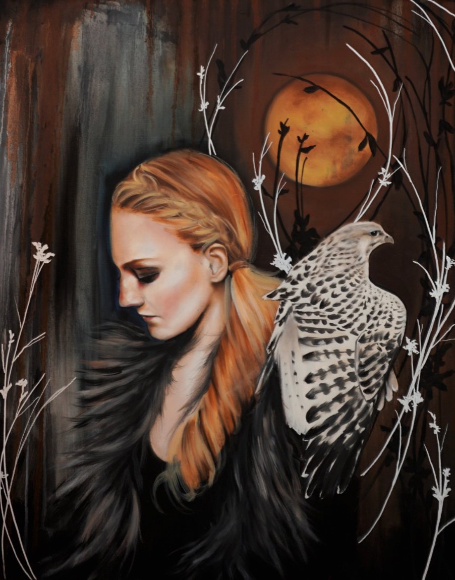 "With Heart" Oil on canvas 24"x36"