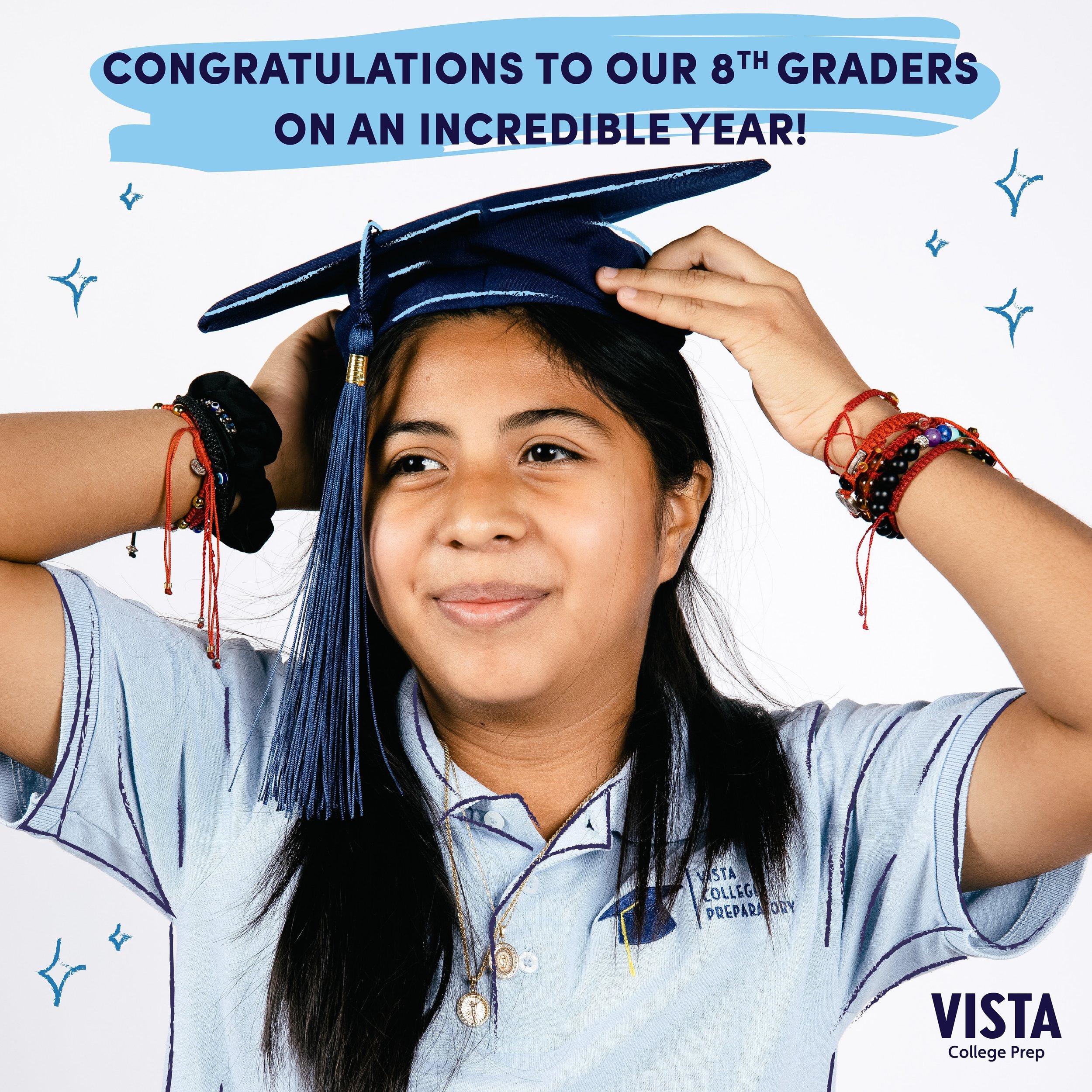 Congratulations to our 8th graders on an incredible year! Soak in the final month of school with your fellow Voyagers as these are memories you will have forever! | Do you want to feature your graduating 8th grader on our social media? Send an email 
