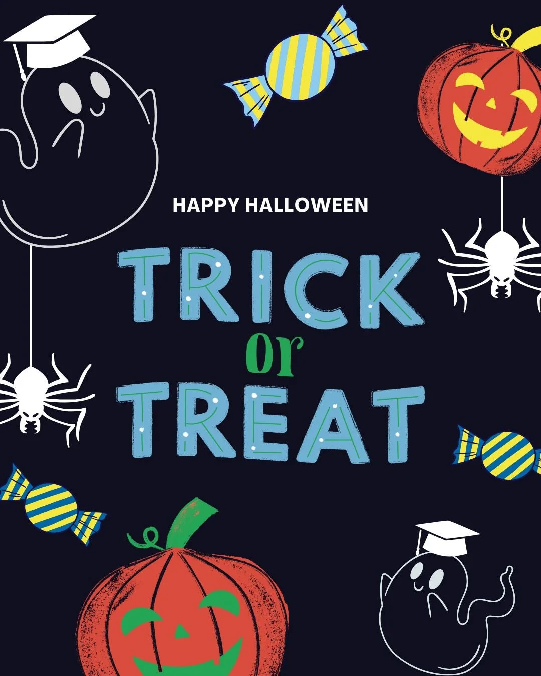 Happy Halloween! We hope everyone has joyful and safe celebration. 👻🎃🍬
------------------------------
&iexcl;Feliz Halloween! Esperamos que todos tengan una celebraci&oacute;n alegre y segura. 👻🎃🍬