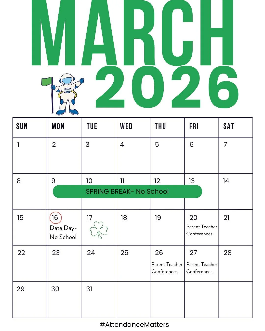🌸📅 March is Here, Vista Families!

A new month means new opportunities to learn, grow, and stay connected. Be sure to check out the March Academic Calendar for important dates, events, and reminders.

Let&rsquo;s keep building strong attendance and