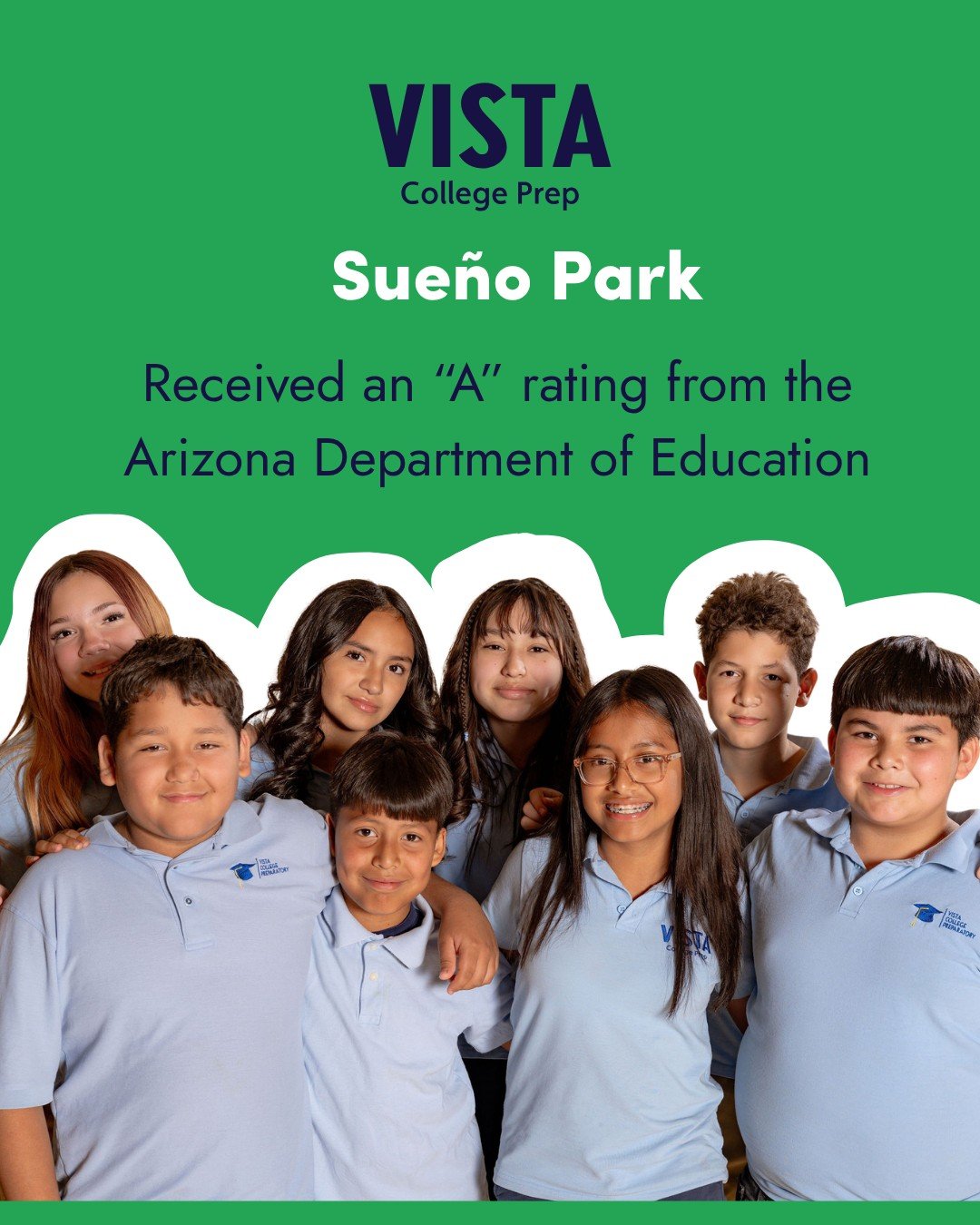 ✨💛 Excellence at Sue&ntilde;o Park
Sue&ntilde;o Park earned an A rating from the Arizona Department of Education &mdash; a powerful reflection of the commitment, care, and excellence of our scholars, staff, and families.

This milestone highlights w
