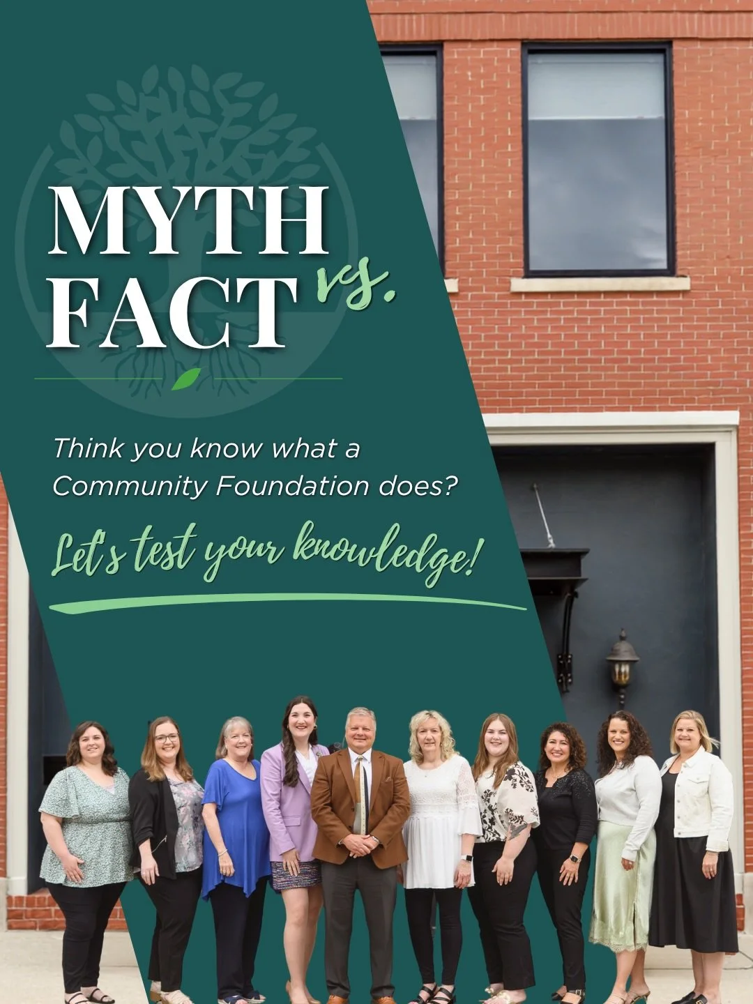 Think you know what a Community Foundation does? 🤔

There are a lot of misconceptions about community foundations, and we&rsquo;re here to clear a few of them up.

The truth is, our work goes far beyond scholarships and grants. We partner with gener