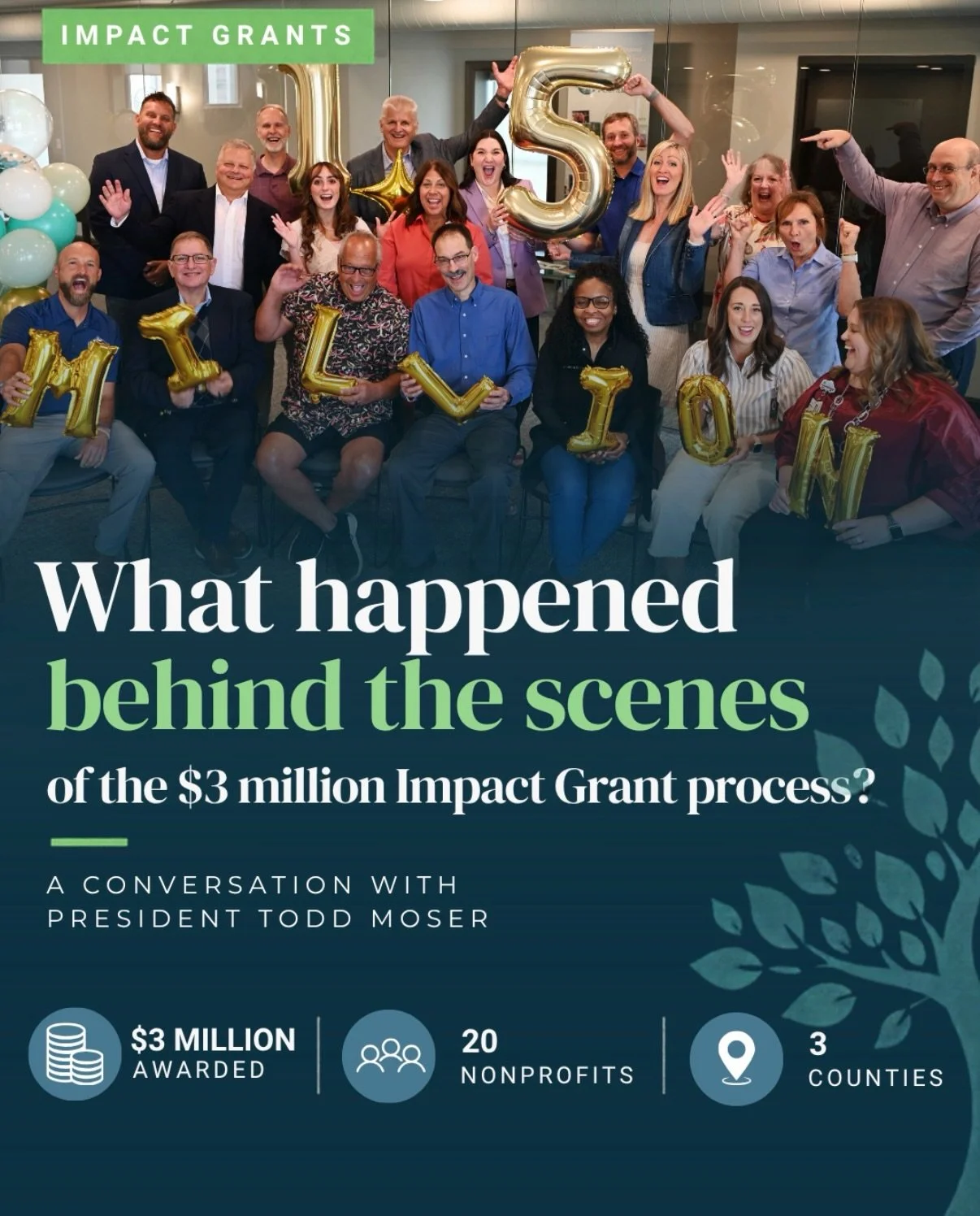 There&rsquo;s more to the Impact Grant story than the final numbers.

In our September newsletter, President Todd Moser took us behind the scenes of the process that led to $3 million in grants to 20 nonprofits across Howard, Clinton and Carroll coun