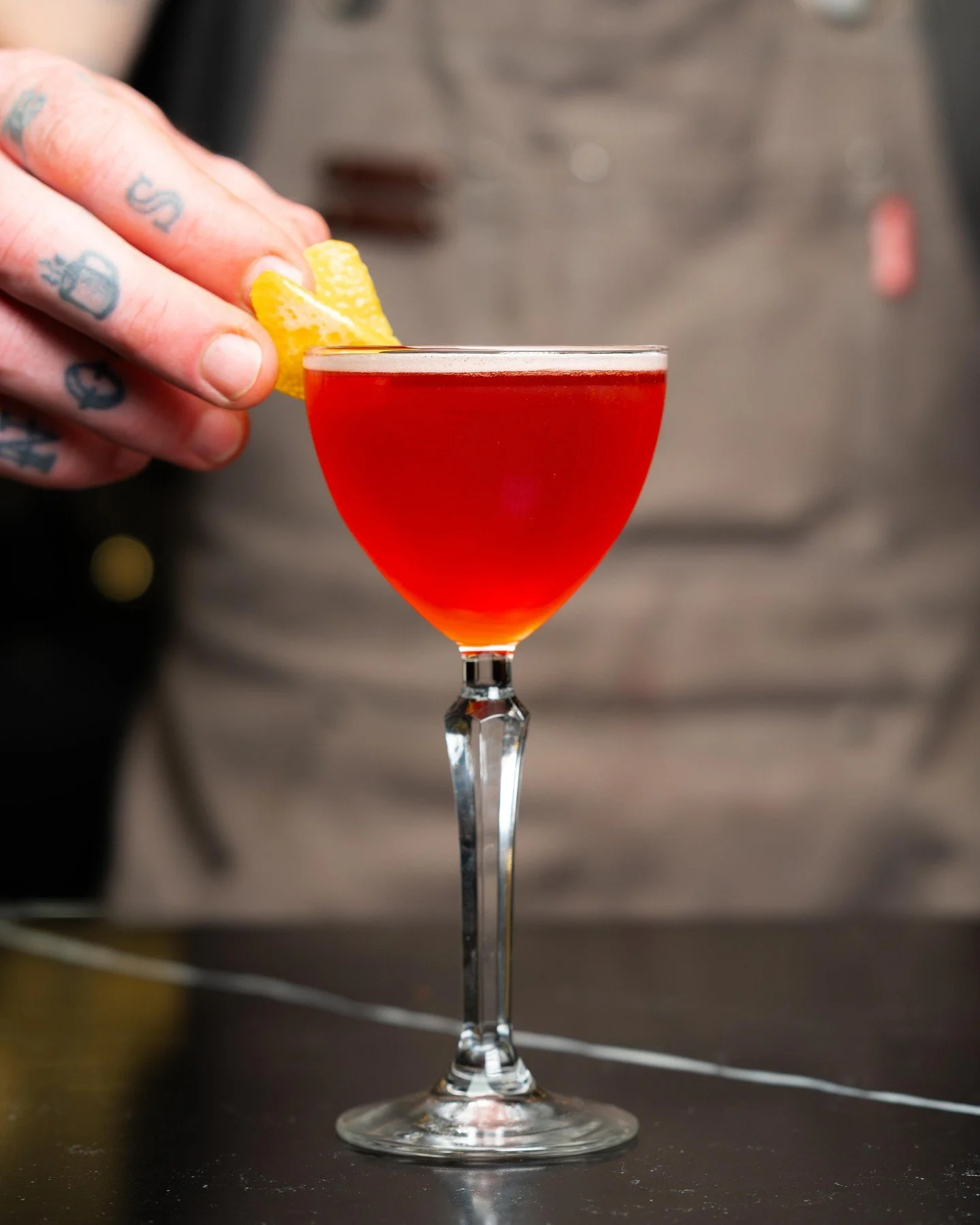 Bold, bright, and a little reckless 🍊🔥
Naked + Dangerous layers smoky mezcal with blood orange, Aperol, and pomegranate for a sip that&rsquo;s juicy up front with a lingering edge

Available now&mdash;grab one, snap a pic, and send this to the frie