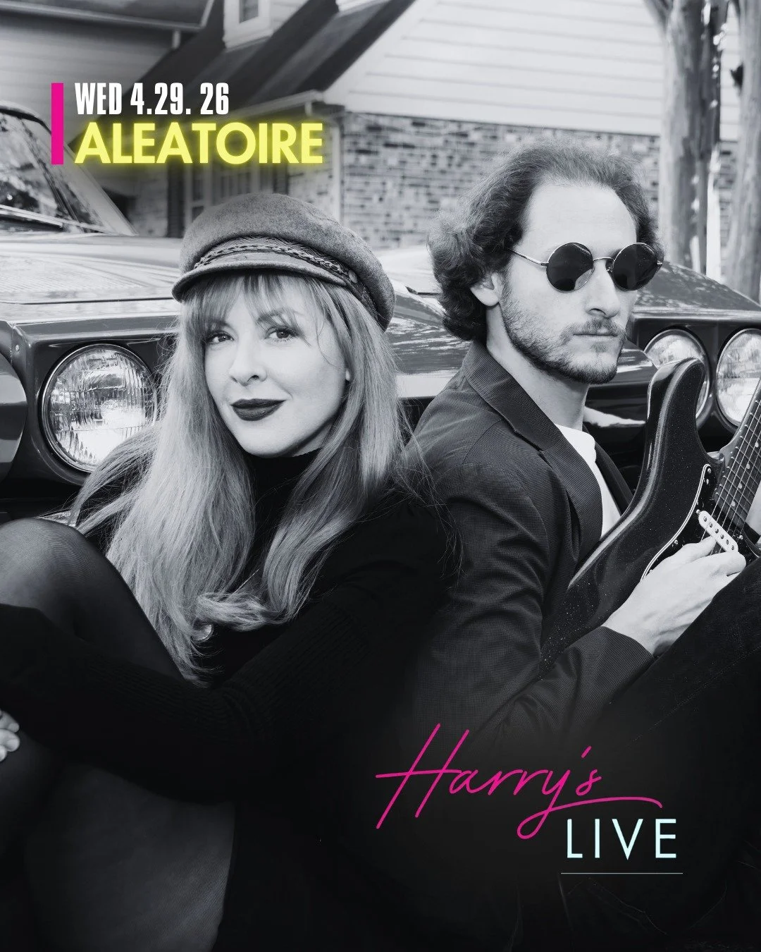 Midweek plans just got better. 🎶

Harry&rsquo;s LIVE Presents: Aleatoire on Wednesday, April 29 for a night of indie sound, rich vocals, and captivating live music.

Grab a craft cocktail, settle in, and experience the energy of live music at Harry&