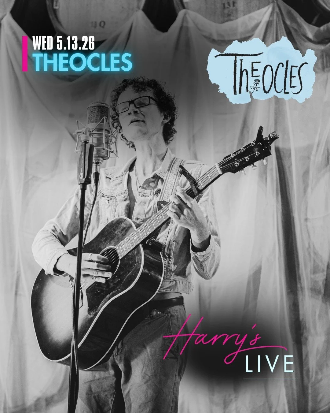 THEOCLES

Next Wednesday at Harry&rsquo;s.

Harry&rsquo;s LIVE returns with Theocles&mdash;bringing a genre-blending sound rooted in rhythm, energy, and expressive performance.

Set in the intimate atmosphere of the Historic Hofheimer Building, this 