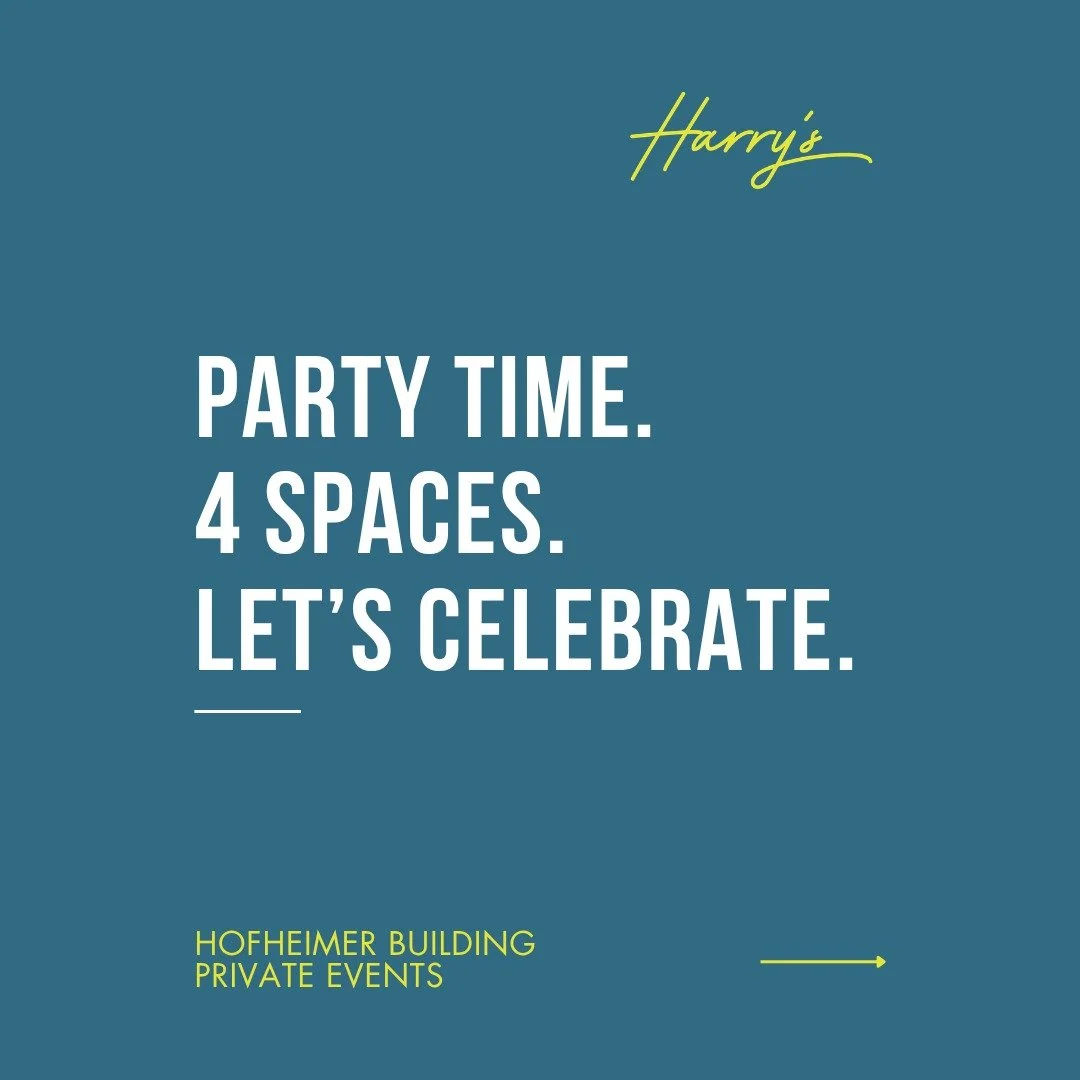 You're ready to party. We have 4 incredible spaces &mdash; and only one question: which one is yours? Let's celebrate.

Drop a number in the comments for your pick 👇
1️⃣ Harry's Restaurant + Bar
2️⃣ Harry's Library
3️⃣ Harry's Loft
4️⃣ Harry's Rooft