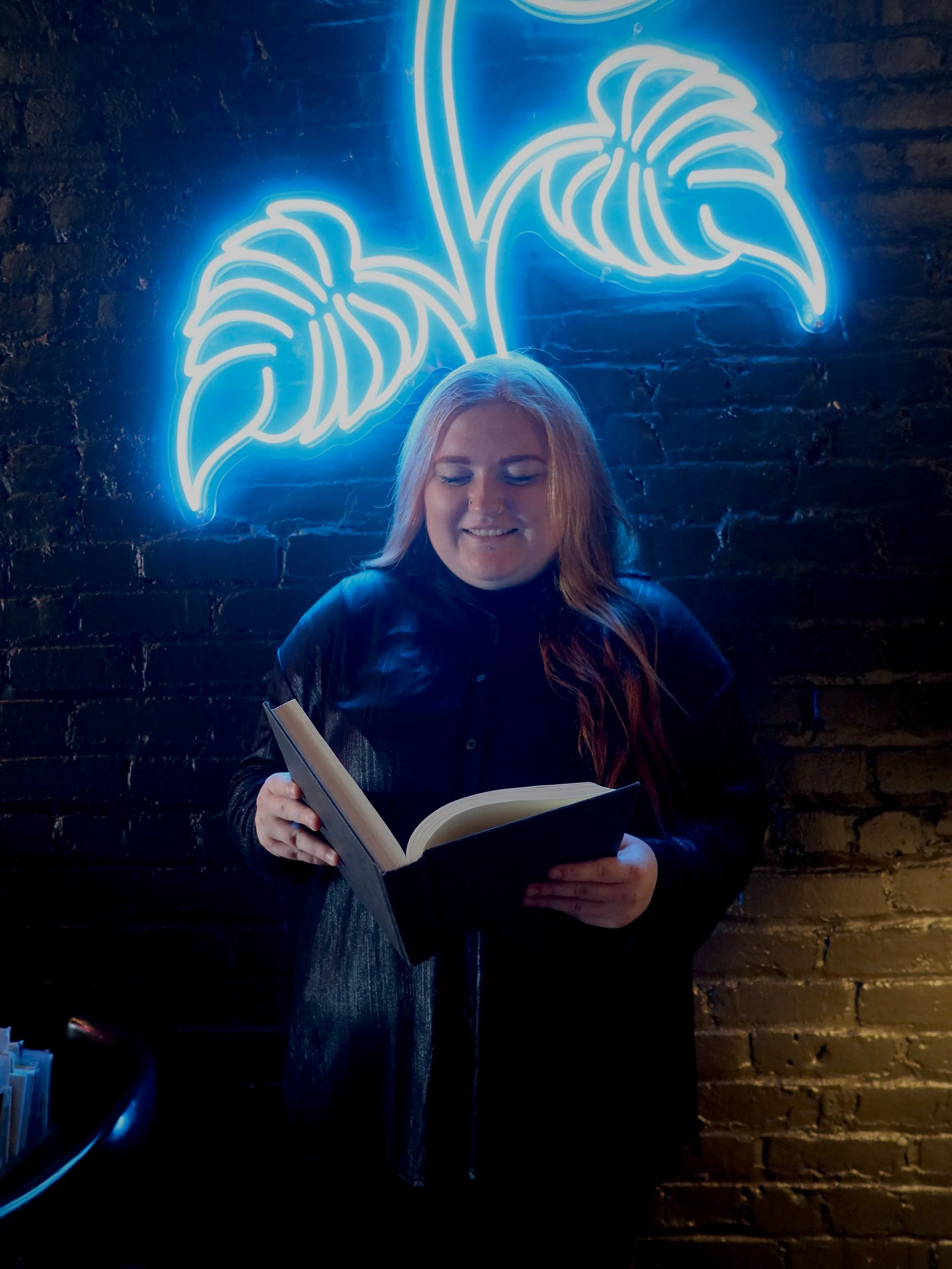 ✨ This week&rsquo;s staff spotlight is.. Kelsey, our beloved bibliophile ✨ 

Let&rsquo;s get to know her better, shall we? 😎

🥒 Underrated menu item: Fried Pickle Spears 

📕 What she&rsquo;s currently reading: &ldquo;The Gate of the Feral Gods&rdq