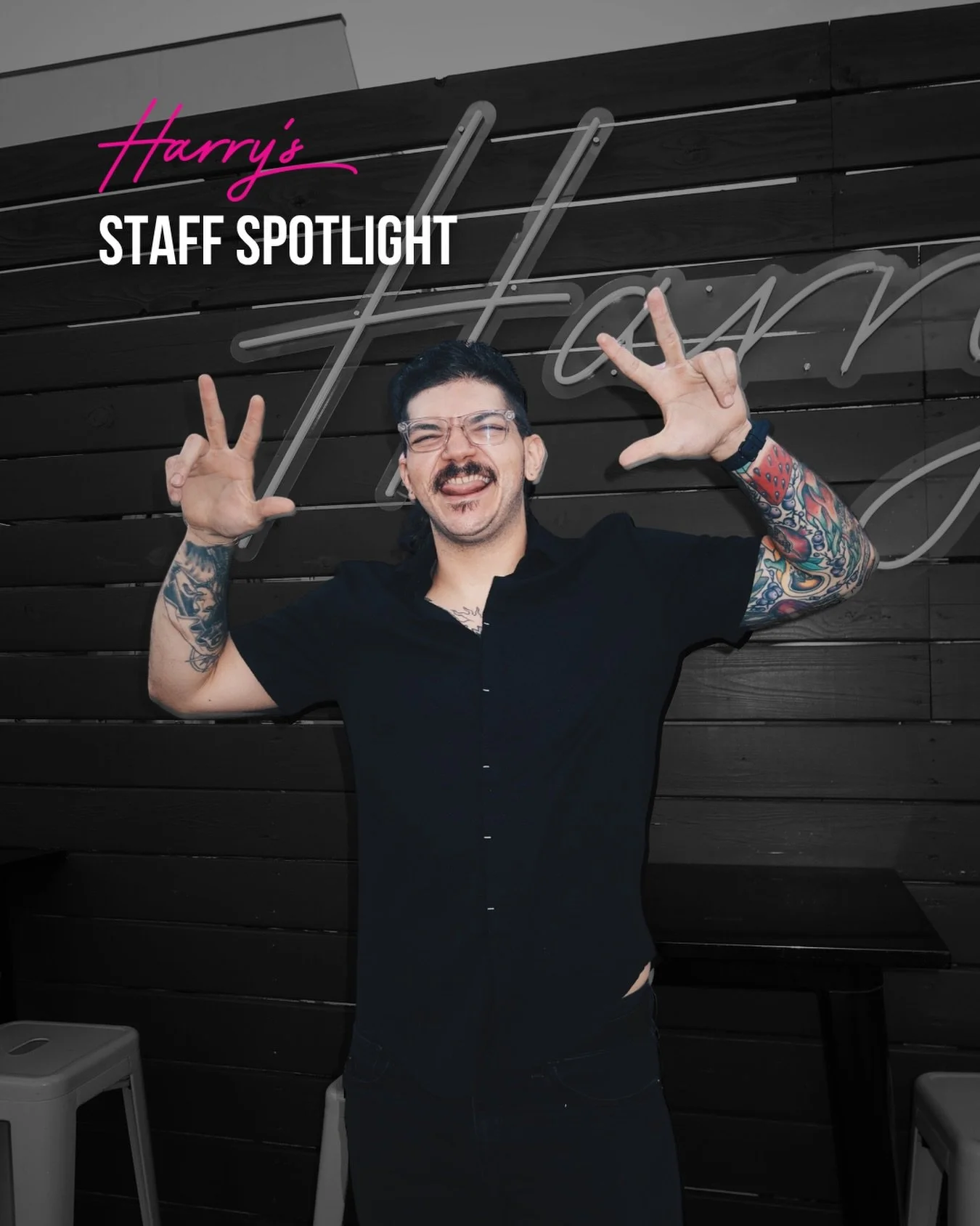 ⭐️Harry&rsquo;s Staff Spotlight: Get to know David⭐️

🍤 Menu item everyone should try at least once: Shrimp Oregenata is a SLEPT ON dish

📚 Favorite floor at Harry&rsquo;s: The 2nd floor! The library and loft is where the fun&rsquo;s at

🤔 One thi