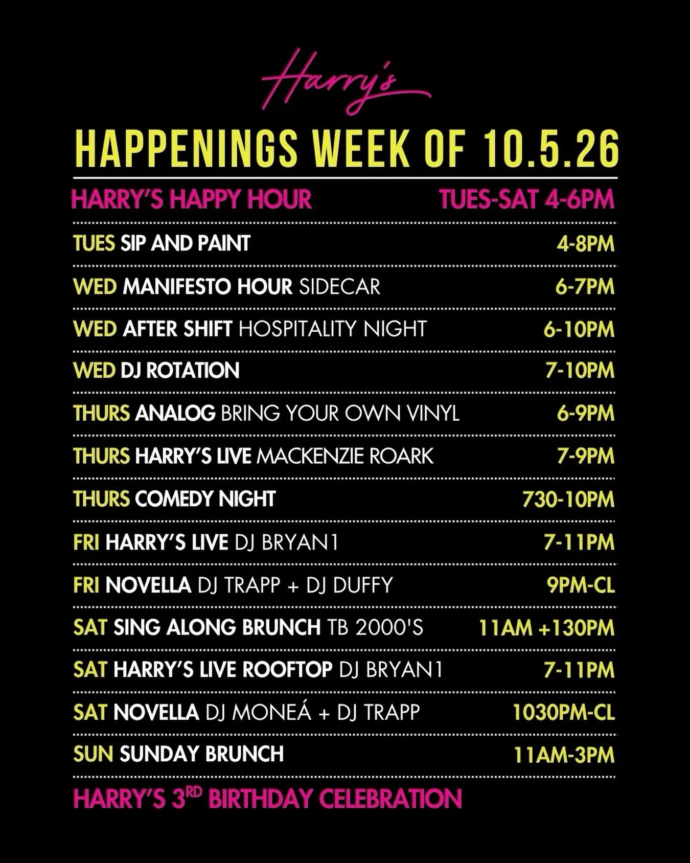 Hello October and hellooo Richmond 👋 Enjoy the week&rsquo;s finest events!

🎤Comedy Night with NP Productions
This Thursday, enjoy a lineup of special guest comedians with @np_productionsllc 
&nbsp;
🥃Manifesto Hour: The Sidecar
Learn the history a