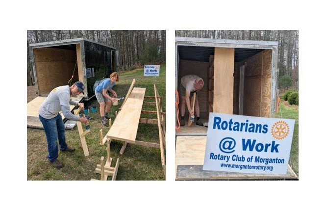 Rotary Club of Morganton Wraps Up District Grant for Habitat for Humanity