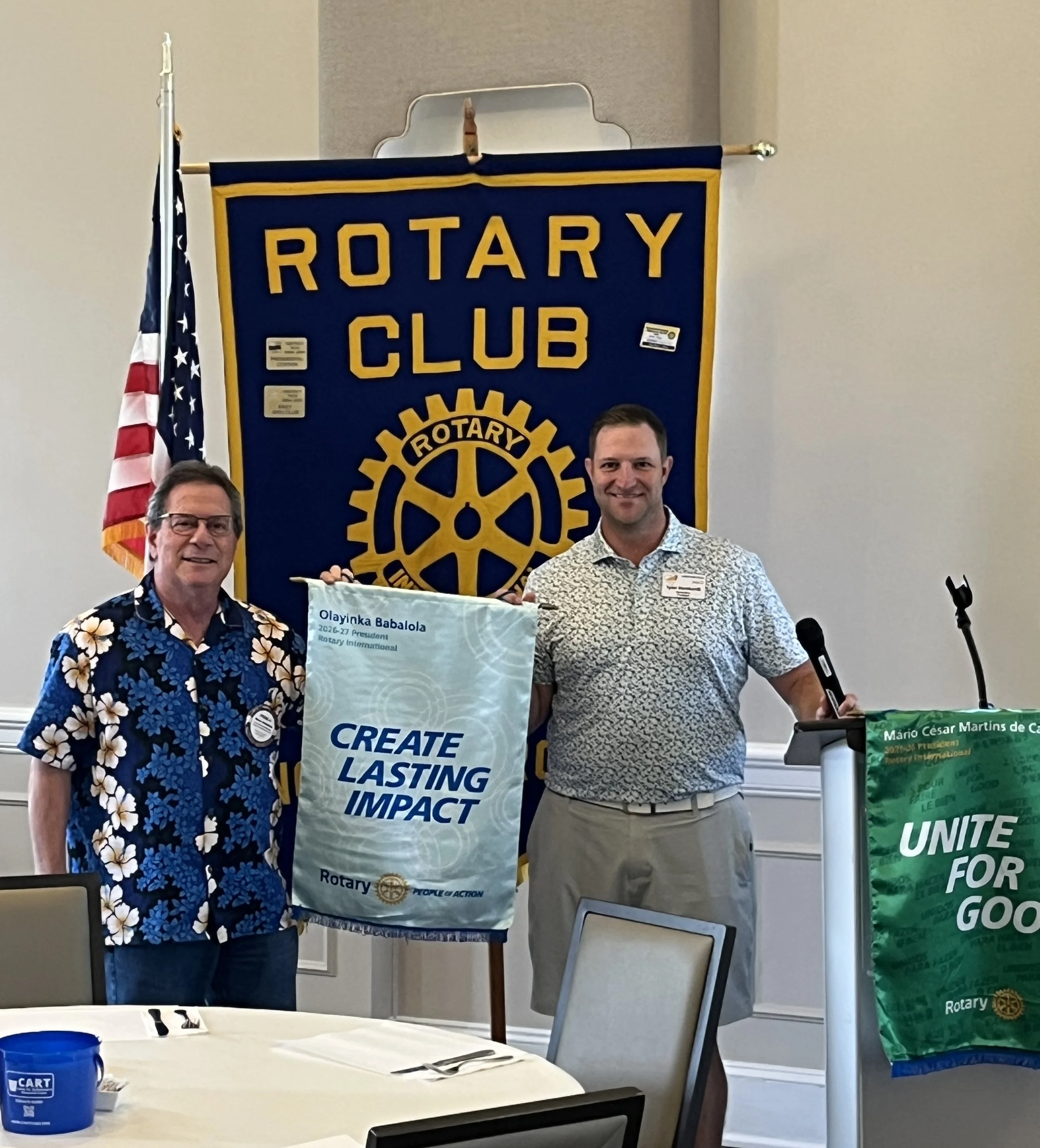 We have a new Club President
