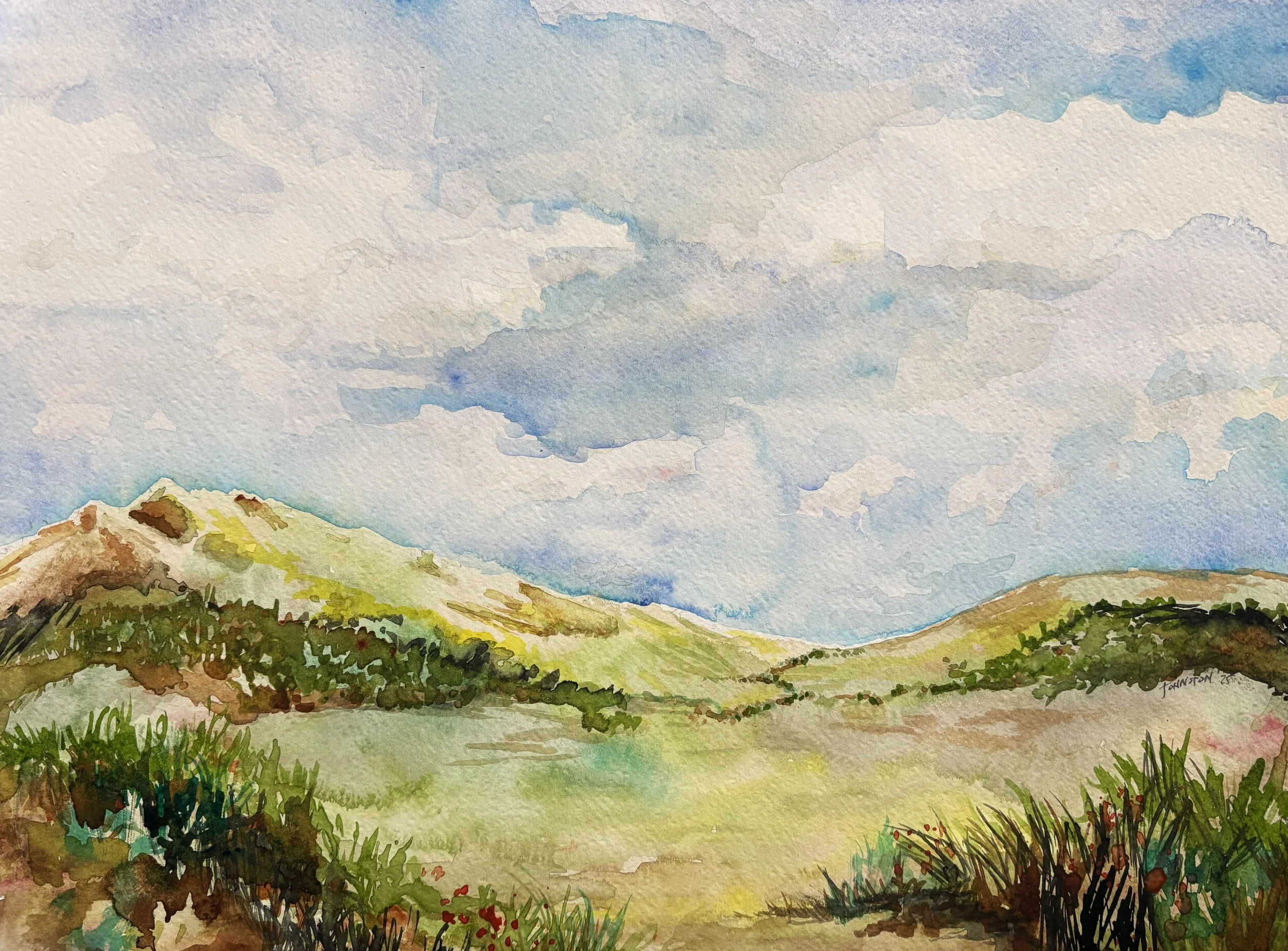 "Crested Butte" - Watercolor on paper. 17x 11"