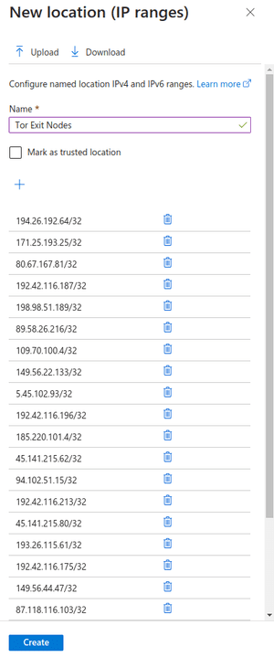 Conditional Access Policies to Block Tor IPs — Lab539
