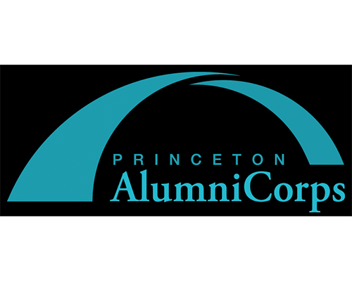 Princeton Alumni Corps logo with a curved teal shape above the text.