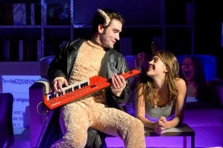 Keyboard Cat, "Status Update", Center REPertory Company, 2008 (Photo Credit: Kevin Berne; right, Rosie Hallett)