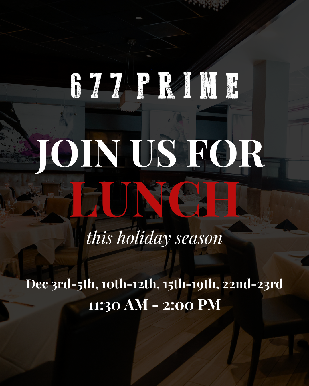 LUNCH at 677 prime