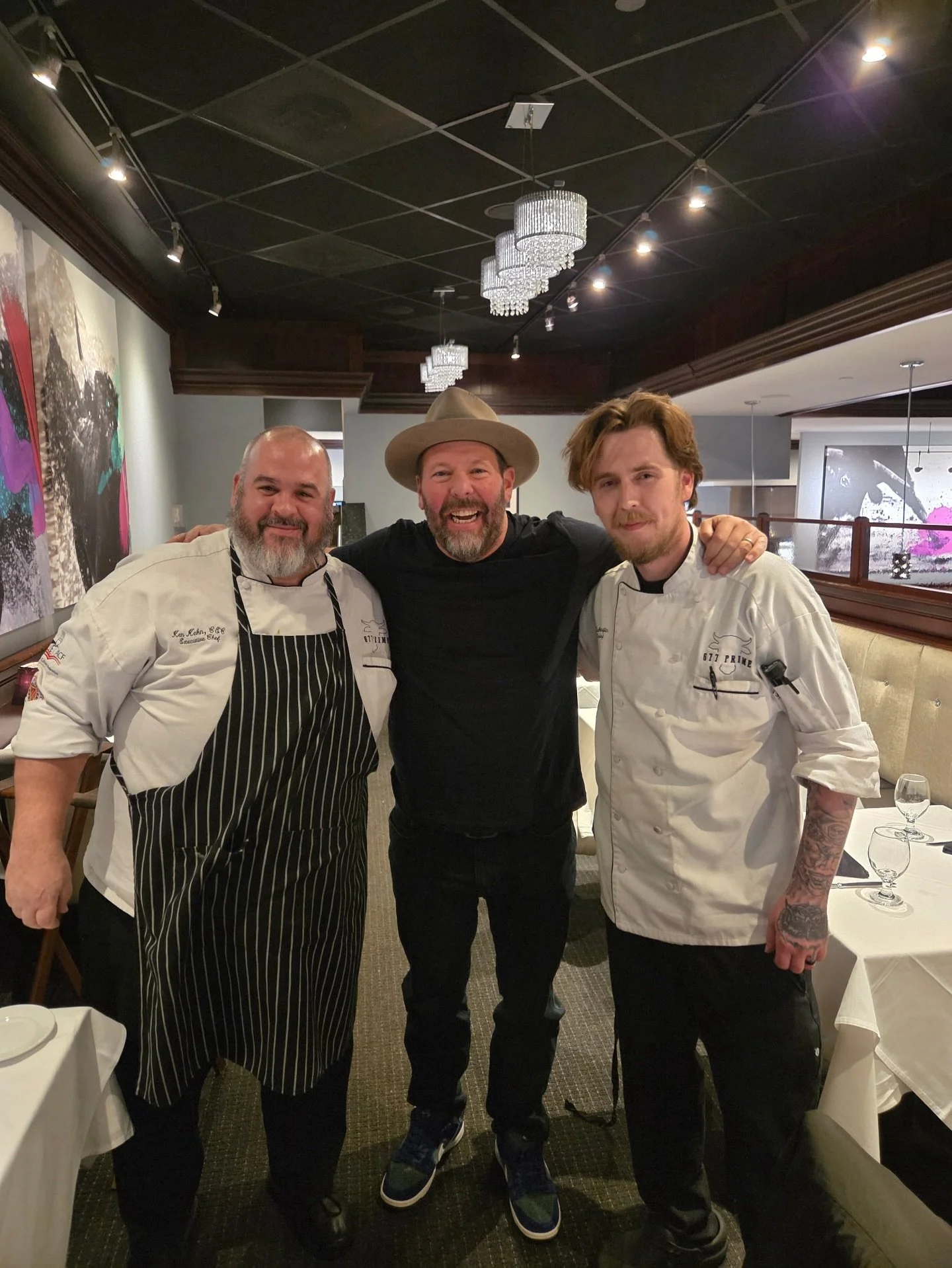 Comedian Bert Kreischer took the stage at @palacealbany and visited 677 Prime for a proper post-show feast! 🎤🥩 Always a pleasure hosting legendary talent, thanks for joining us, Bert!