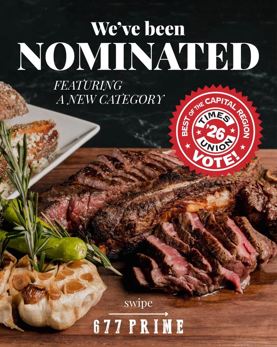 Some places talk luxury. Some live it.

We&rsquo;re honored to be nominated for both Best Steakhouse and Best Upscale Dining in the Times Union Best of the Capital Region 2026.

Make it official. Drop your vote, link in bio.