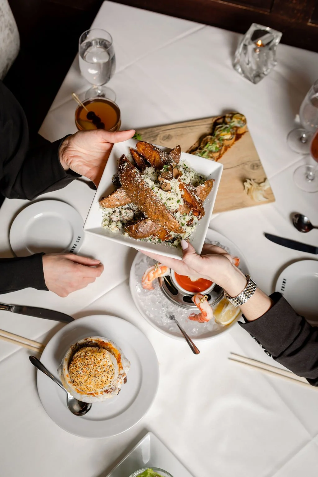 Pass the plates; self-control is optional.