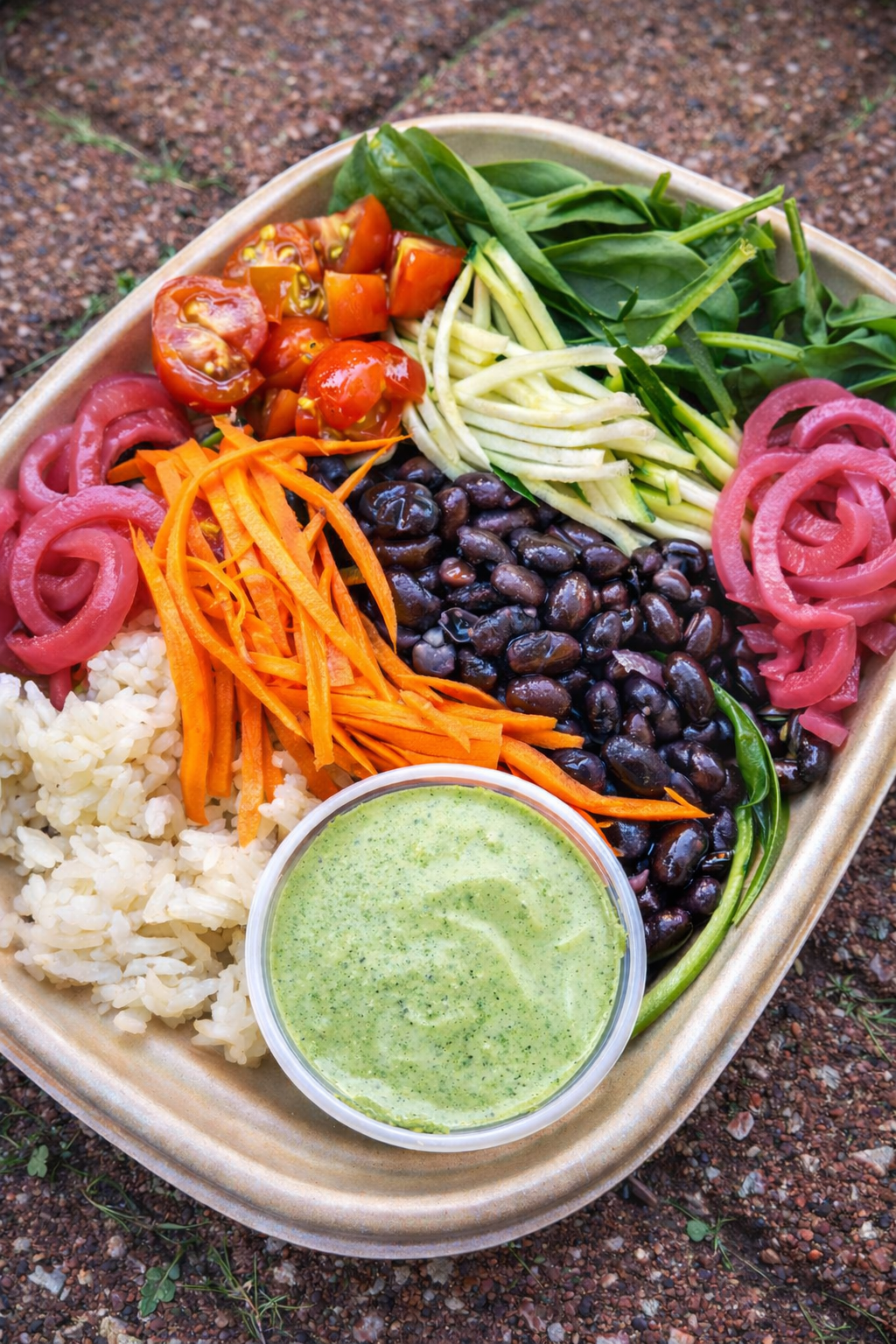 Black Bean Bowl w/Cilantro Hempseed Dressing
