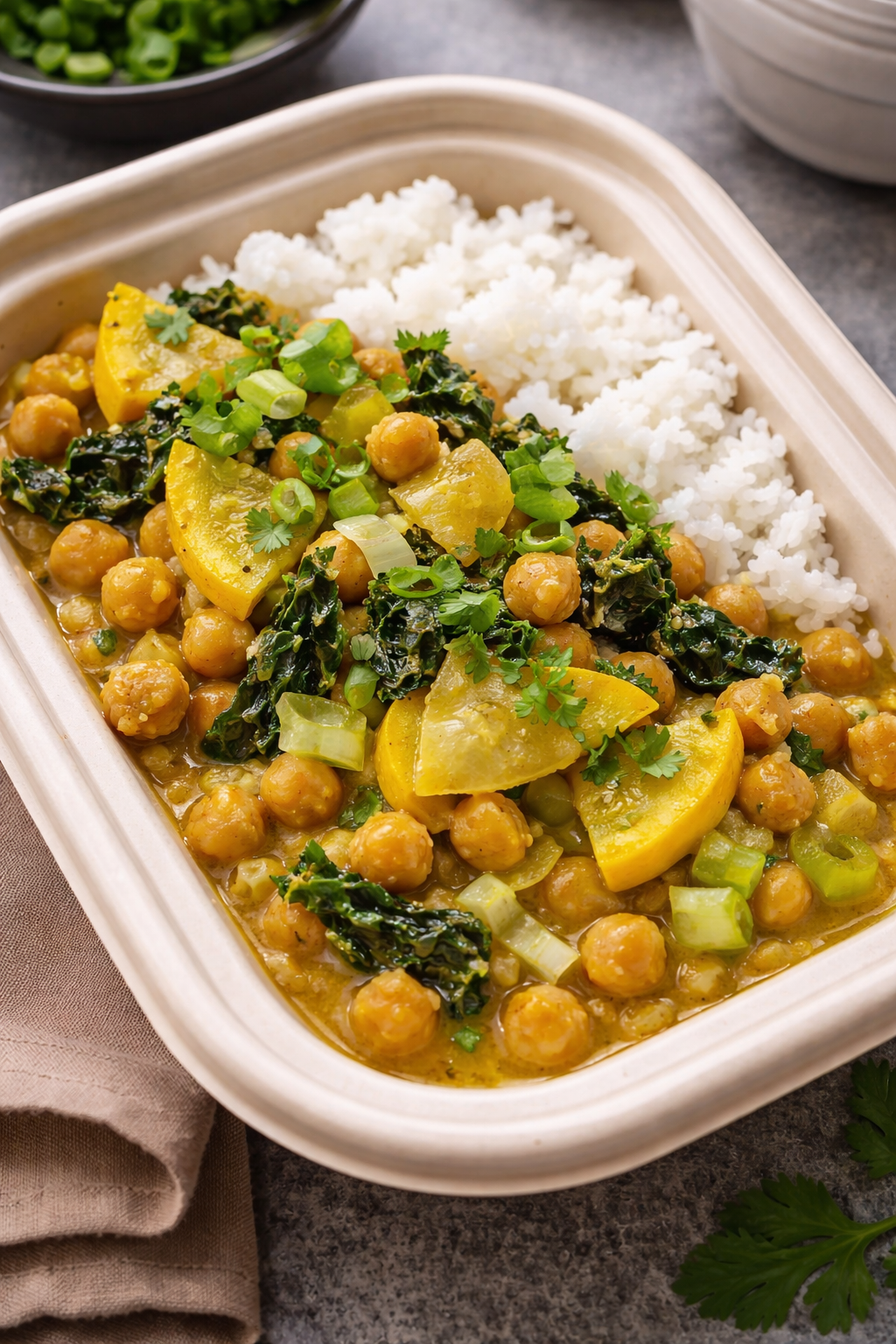 Squash Chickpea Curry