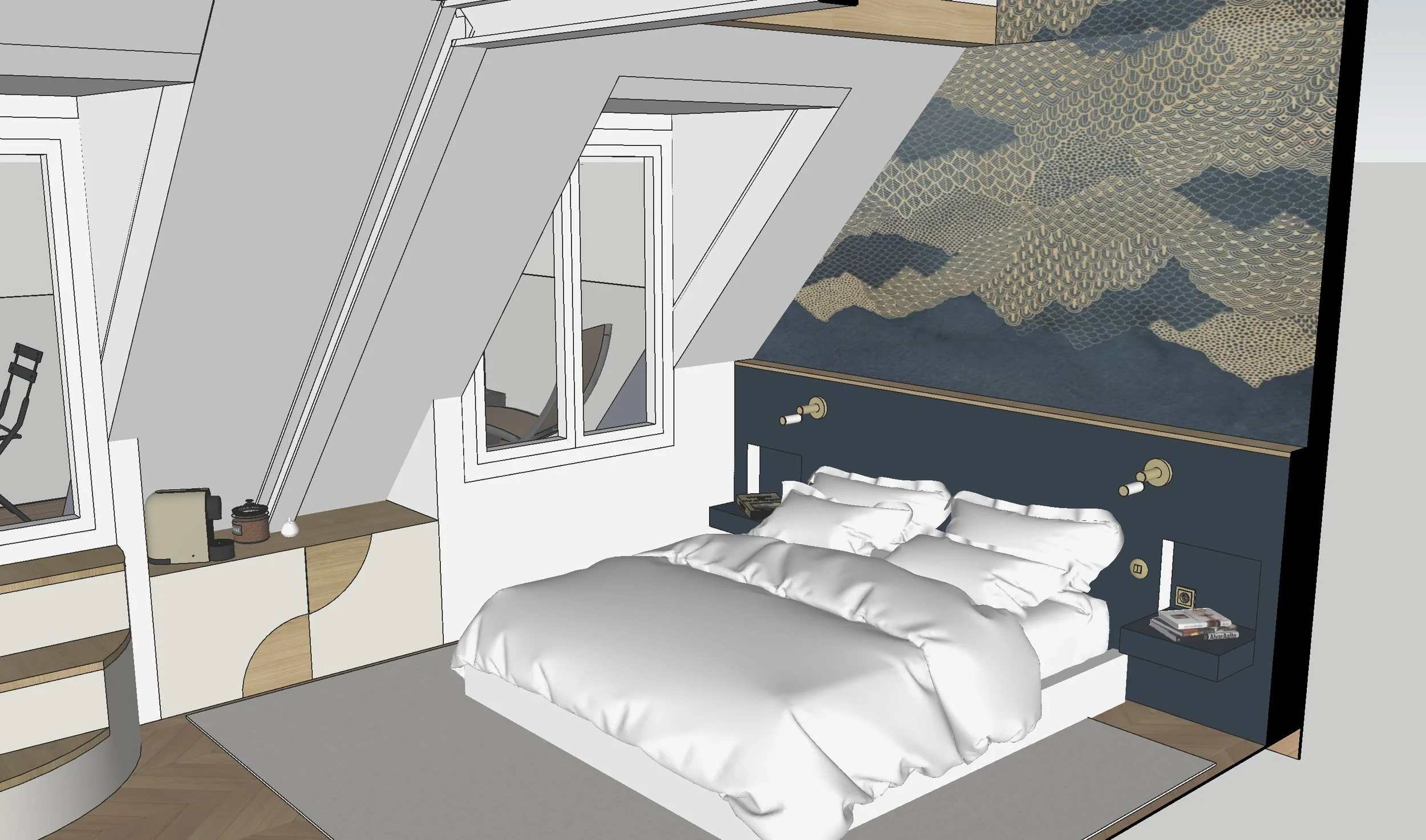 Rénovation appartement Paris 8 – suite parentale rénovée