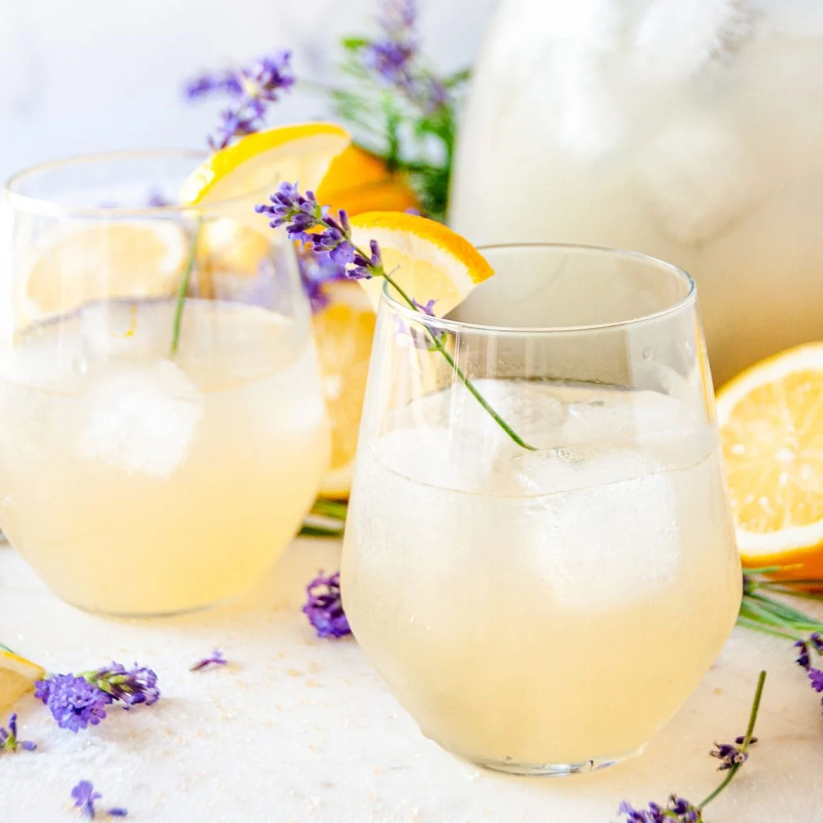 Lavender lemon mocktail for pregnancy