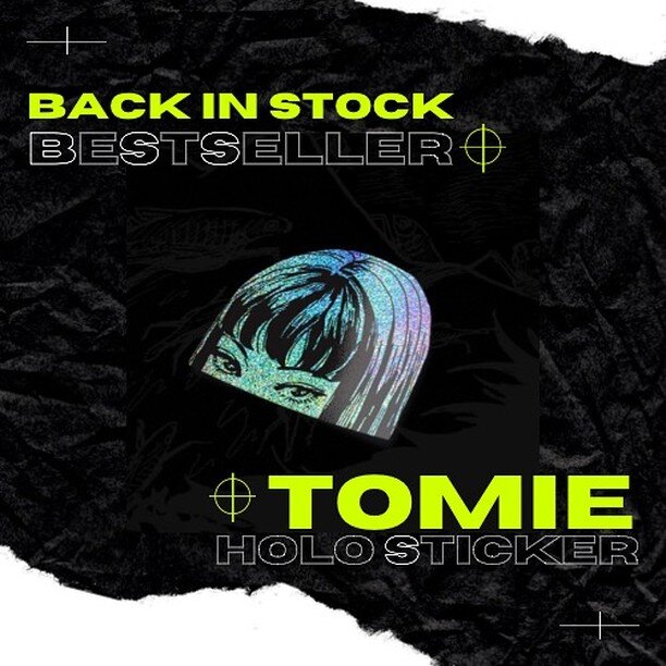 BACK IN STOCK: HOLOGRAPHIC TOMIE BESTSELLING STICKER!!! 

Swipe left to see more of our cool stickers!!! 

Shop the LINK IN BIO! 🤘🏻 
.
.
.
.
.
.
.
.
.
.
.
.
.
.
.
.
.
.
.
.
.
.
.
.
.

#anime #stickershop #decals #starseller #grunge #goth #tomie #ju