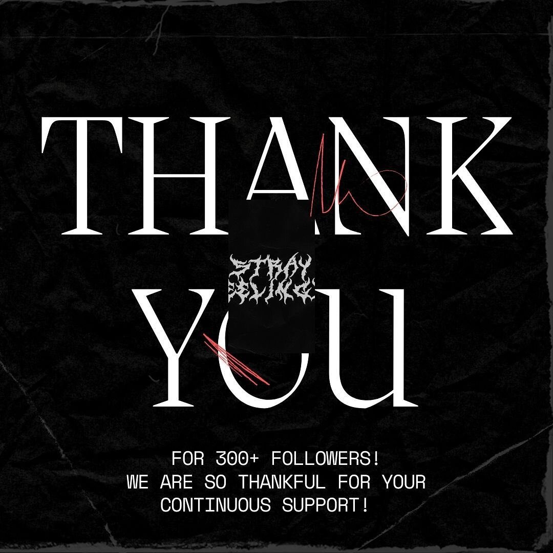 Thank you so much for 300+ followers! We can&rsquo;t wait to grow and create more amazing things for you guys! 🖤 #strayfeelings 
.
.
.
.
.
.
.
.
.
.
.
.
.
.
.
.

#anime #blackwork #decals #dark #grunge #goth #berserk #manga #sticker #metal #black #k