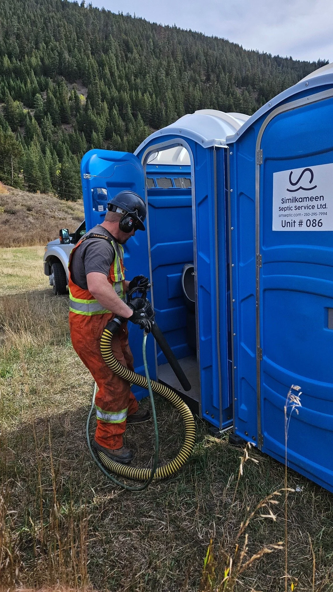 Cleaning Portable Toilets for Similkameen Septic Service Ltd.