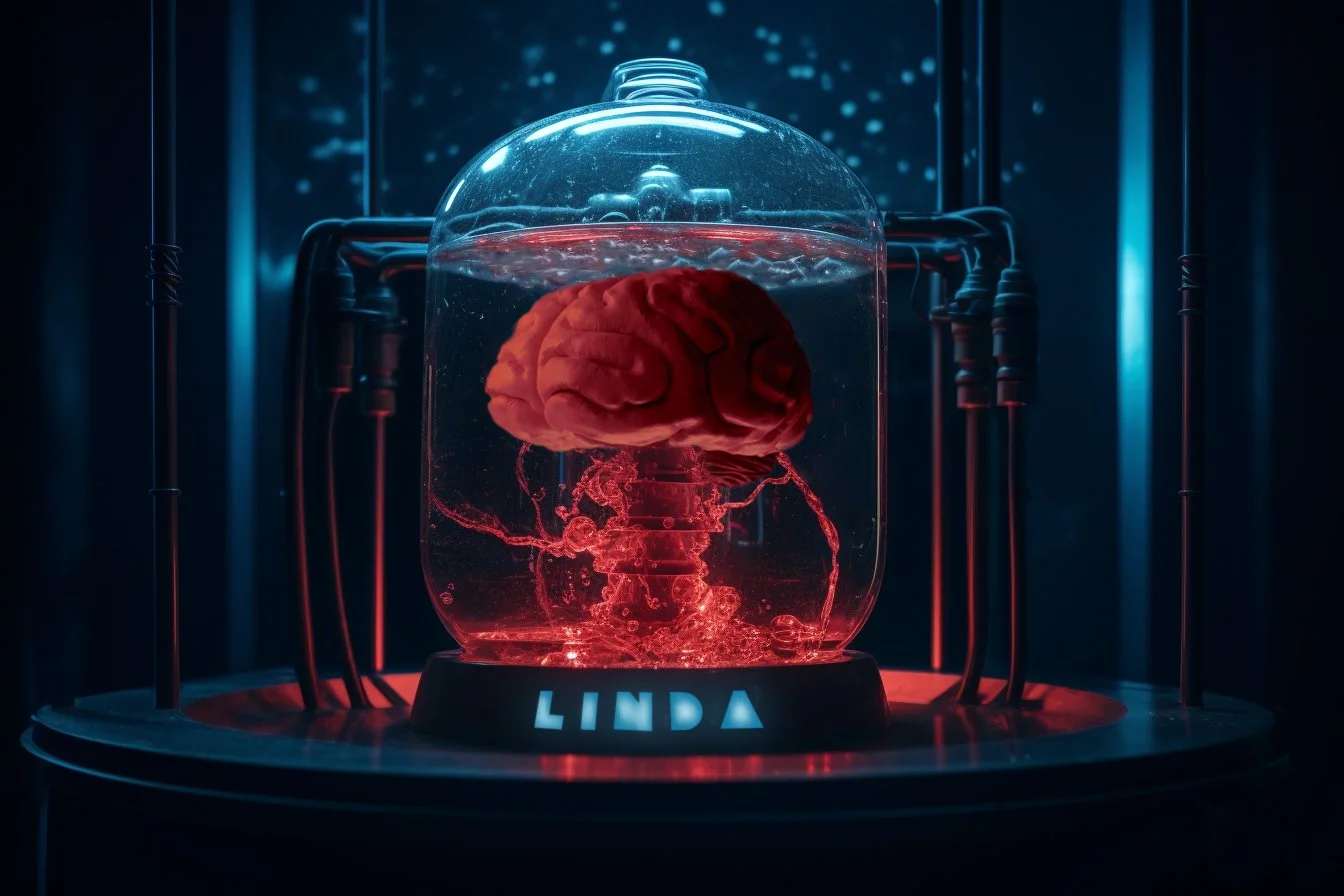 Concept art of LINDA, the undead percussionist.