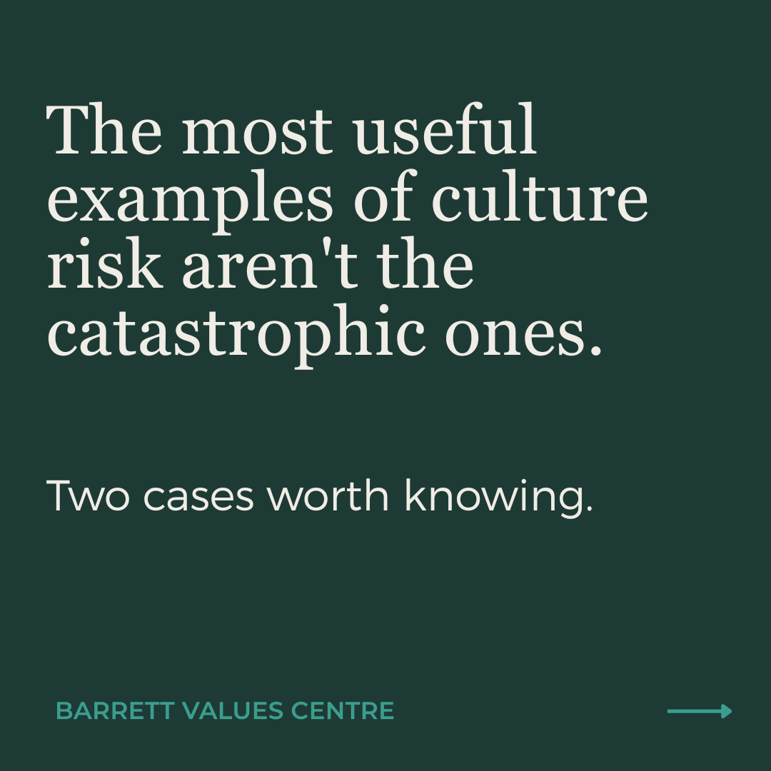 Culture Risk in Practice: Two Cases Worth Knowing