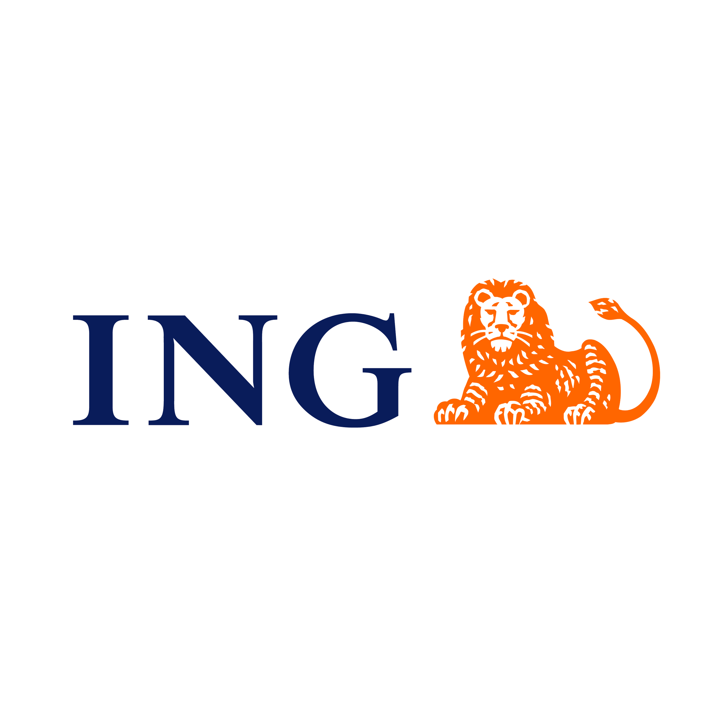 ING logo with orange lion graphic